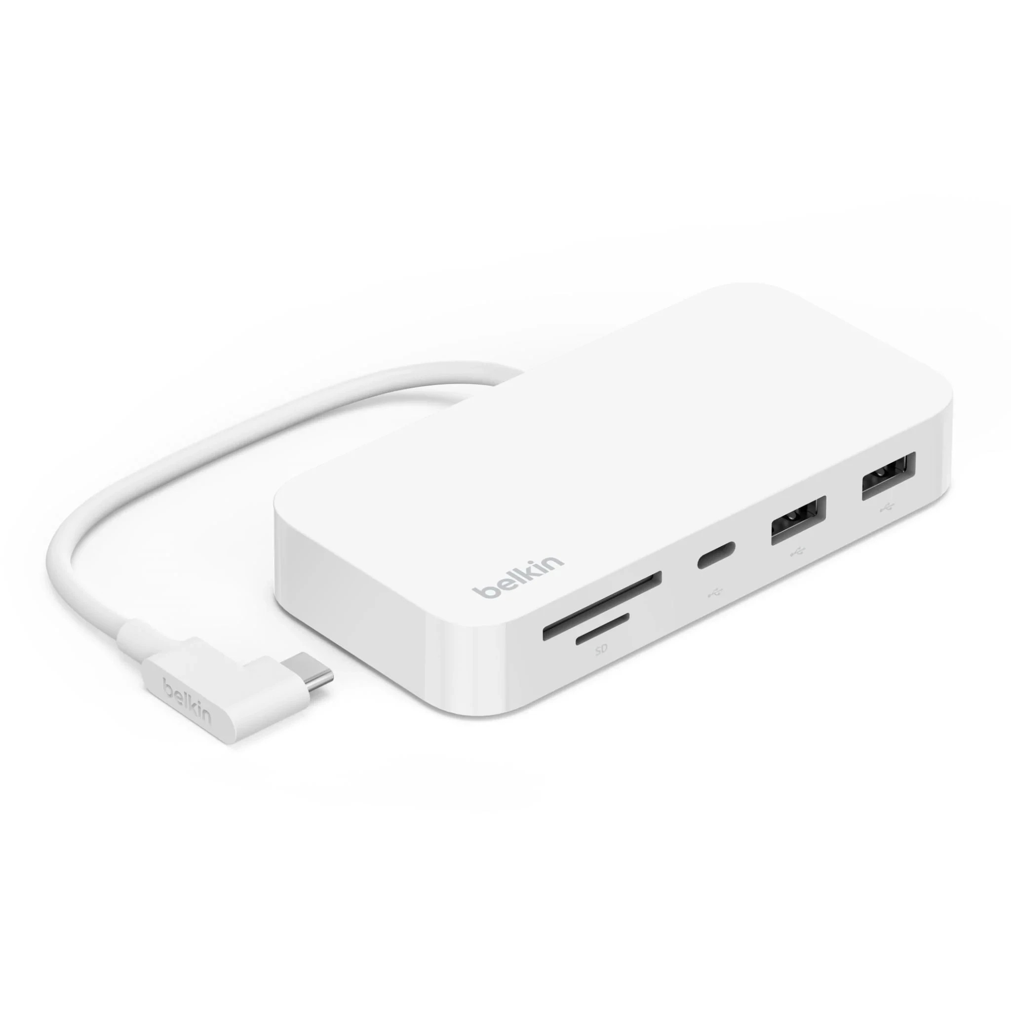 1 Belkin Connect USB-C 6-in-1 Multiport Hub w/ Mount - White, 1 of 6