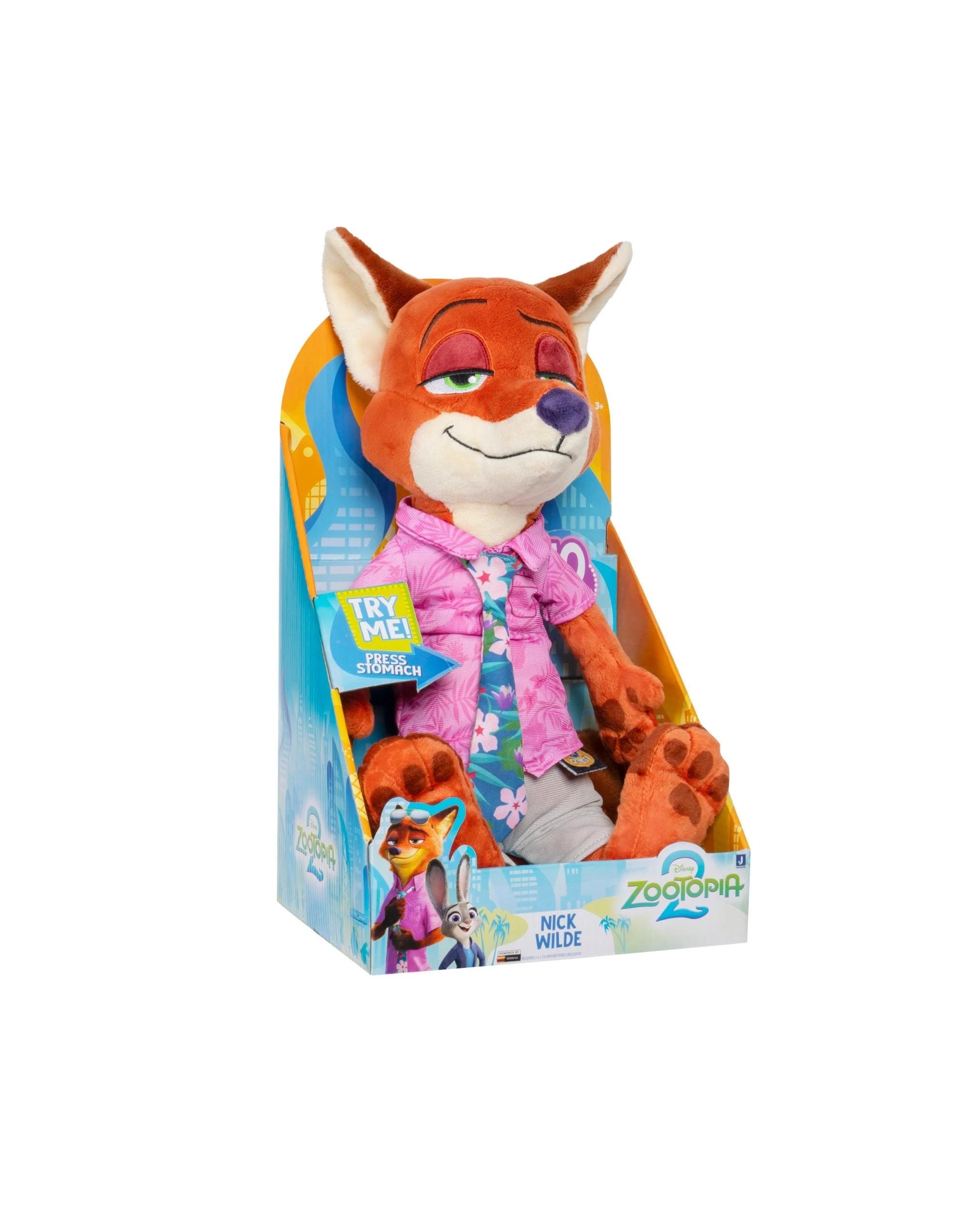 2 Disney Zootopia 2 Talking Nick Wilde 14 inch Scale Plush, 2 of 7