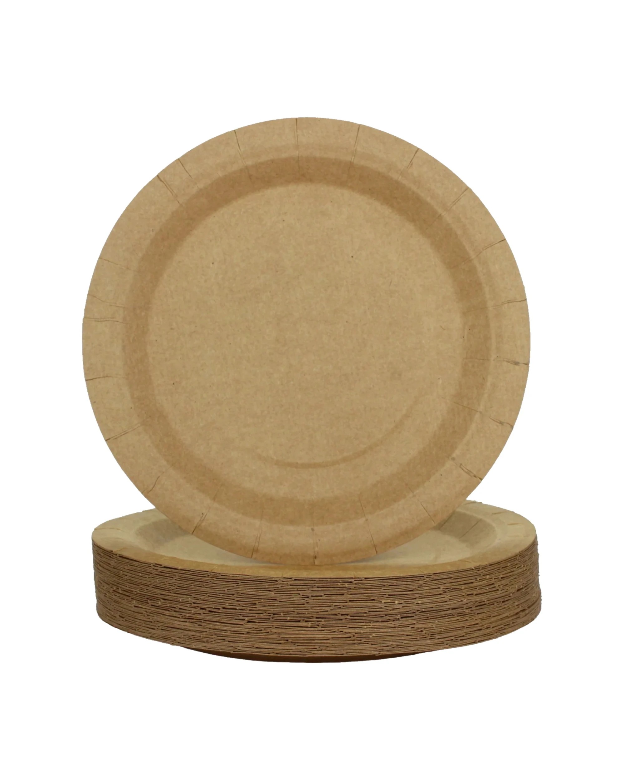 1 Partyrama Brown Kraft Paper Small Plates Pack of 50 - Brown, 1 of 1