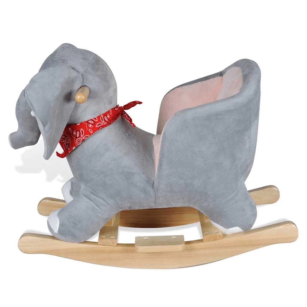 2 Vidaxl Rocking Animal Elephant - Grey, 2 of 2