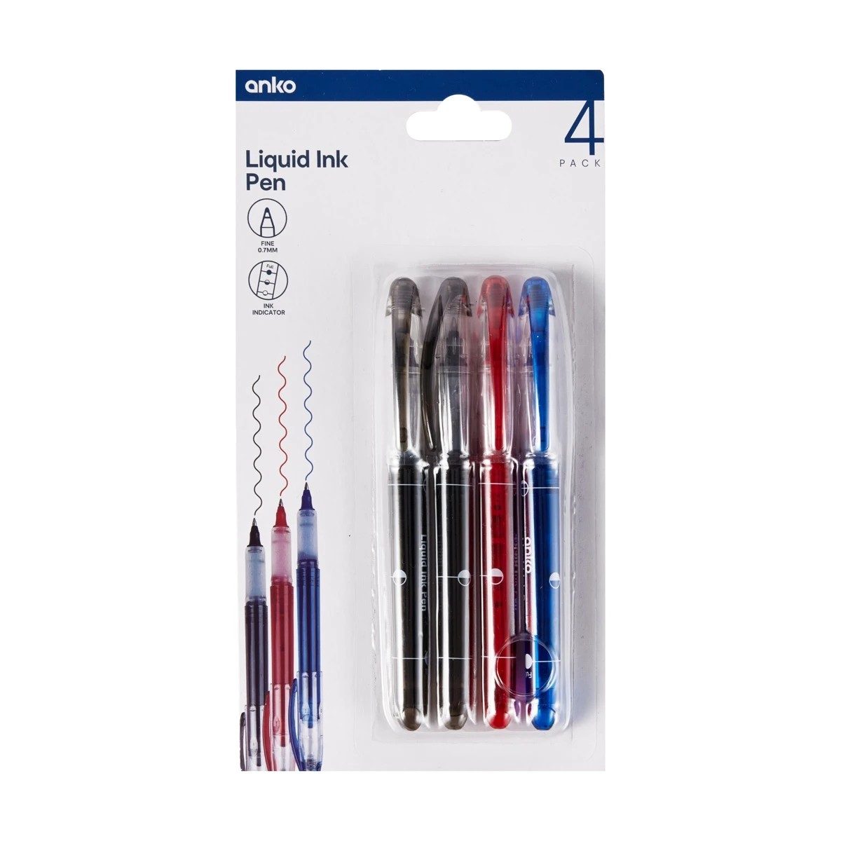 1 4 Pack Liquid Ink Pens, 1 of 4