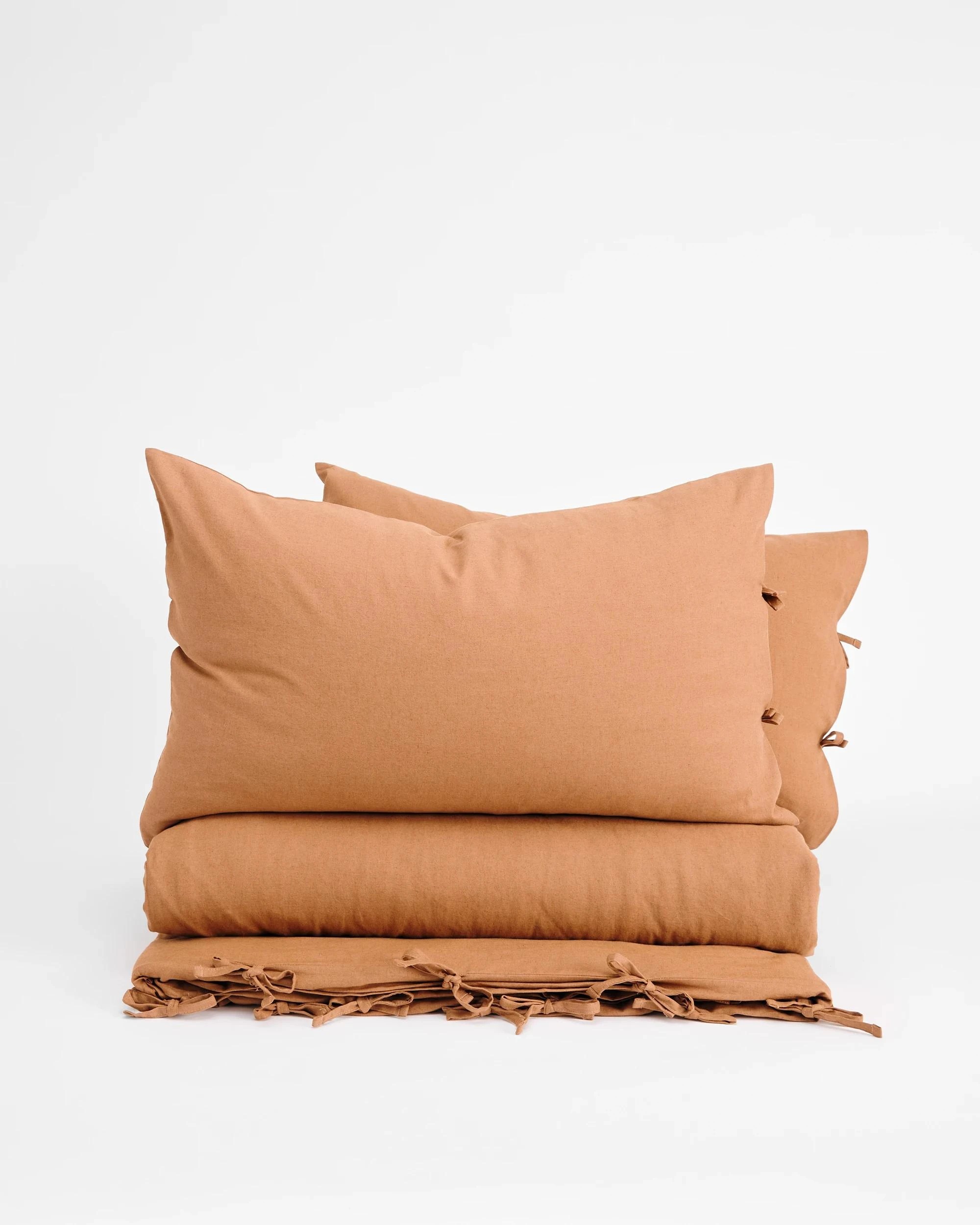 4 Target Laynie Linen/Cotton Quilt Cover Set - King Bed - Brown, 4 of 8