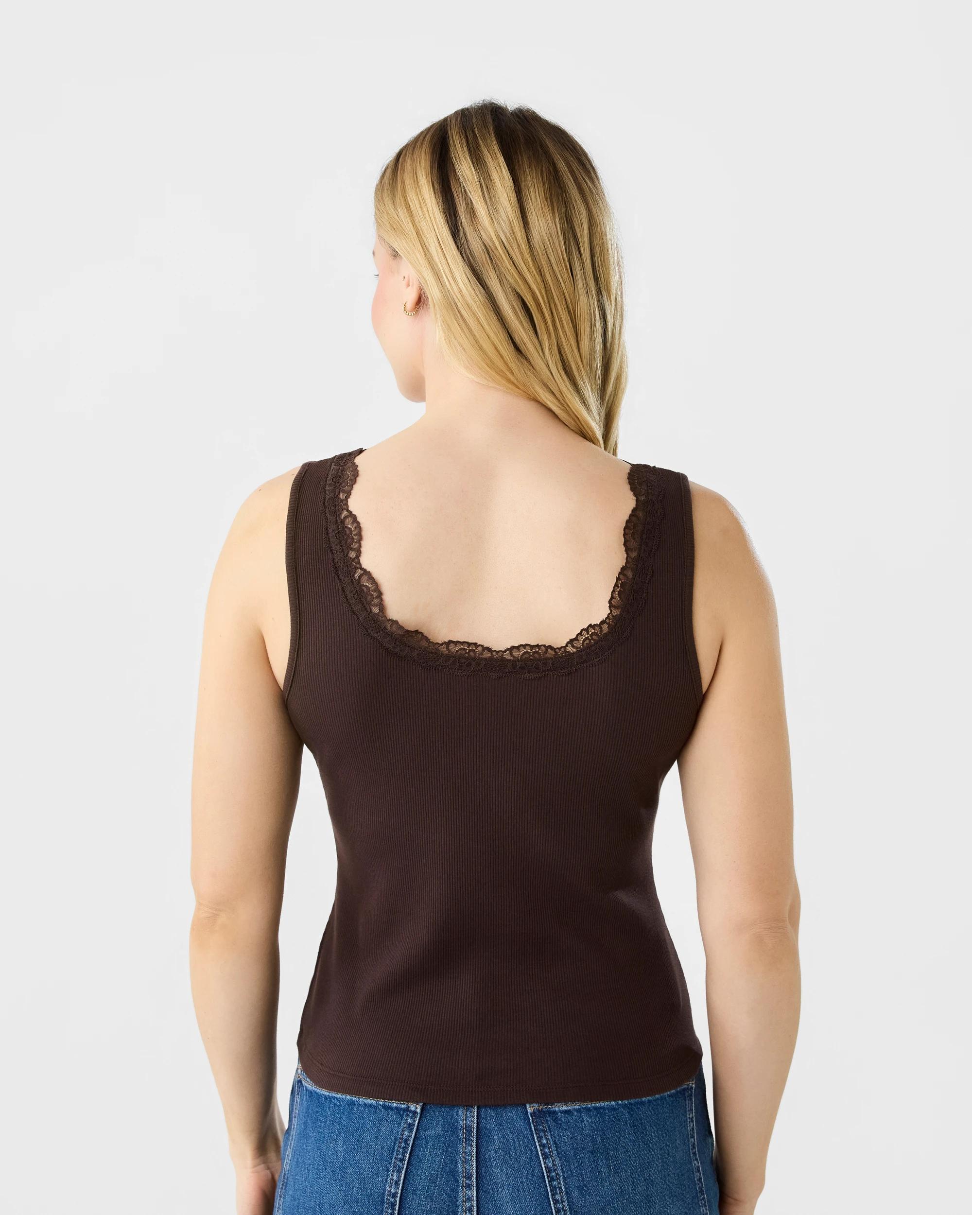 3 Sleeveless Rib Tank Cbean, 3 of 5