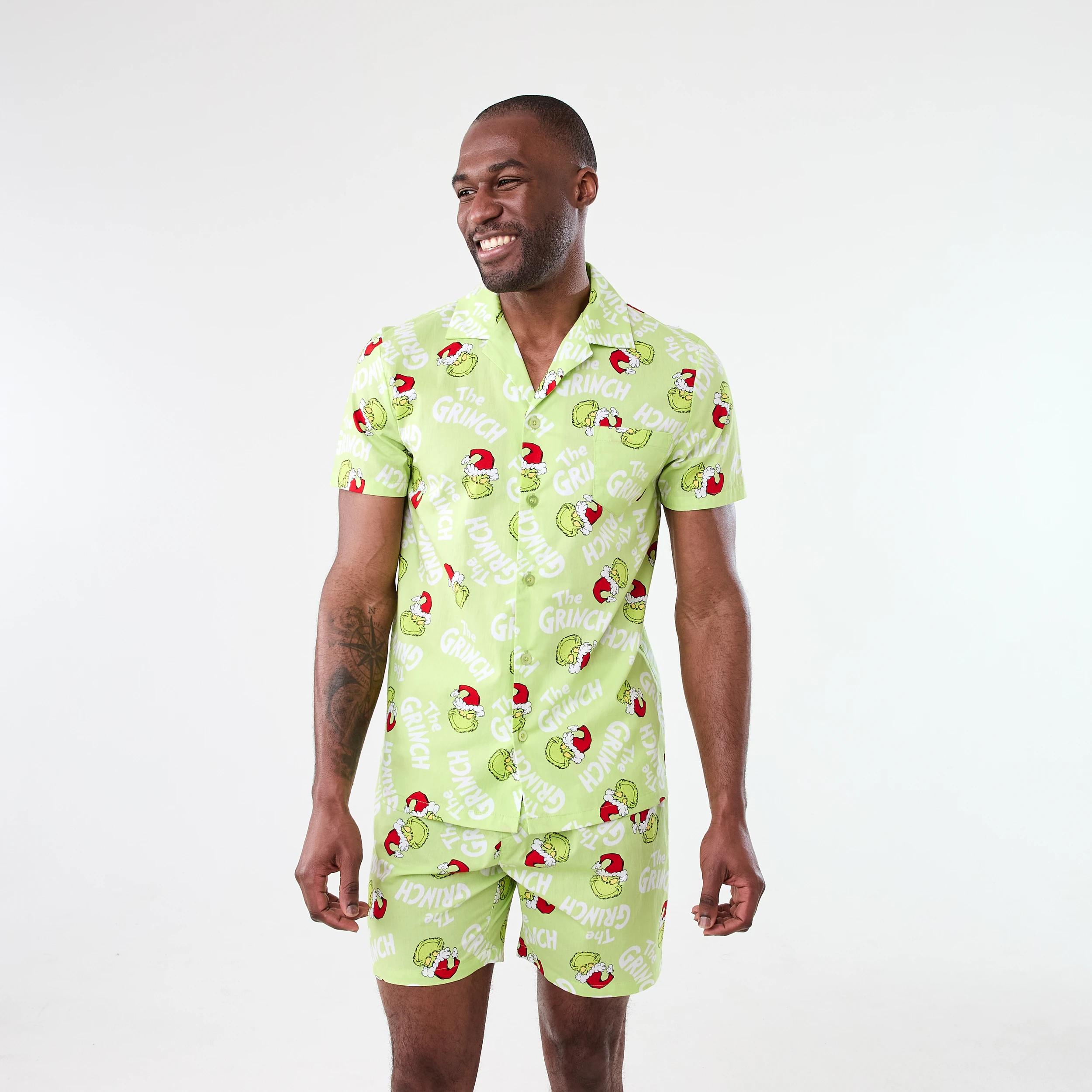 1 The Grinch License Christmas Woven Family Matching Pyjama Set Grinch, 1 of 8