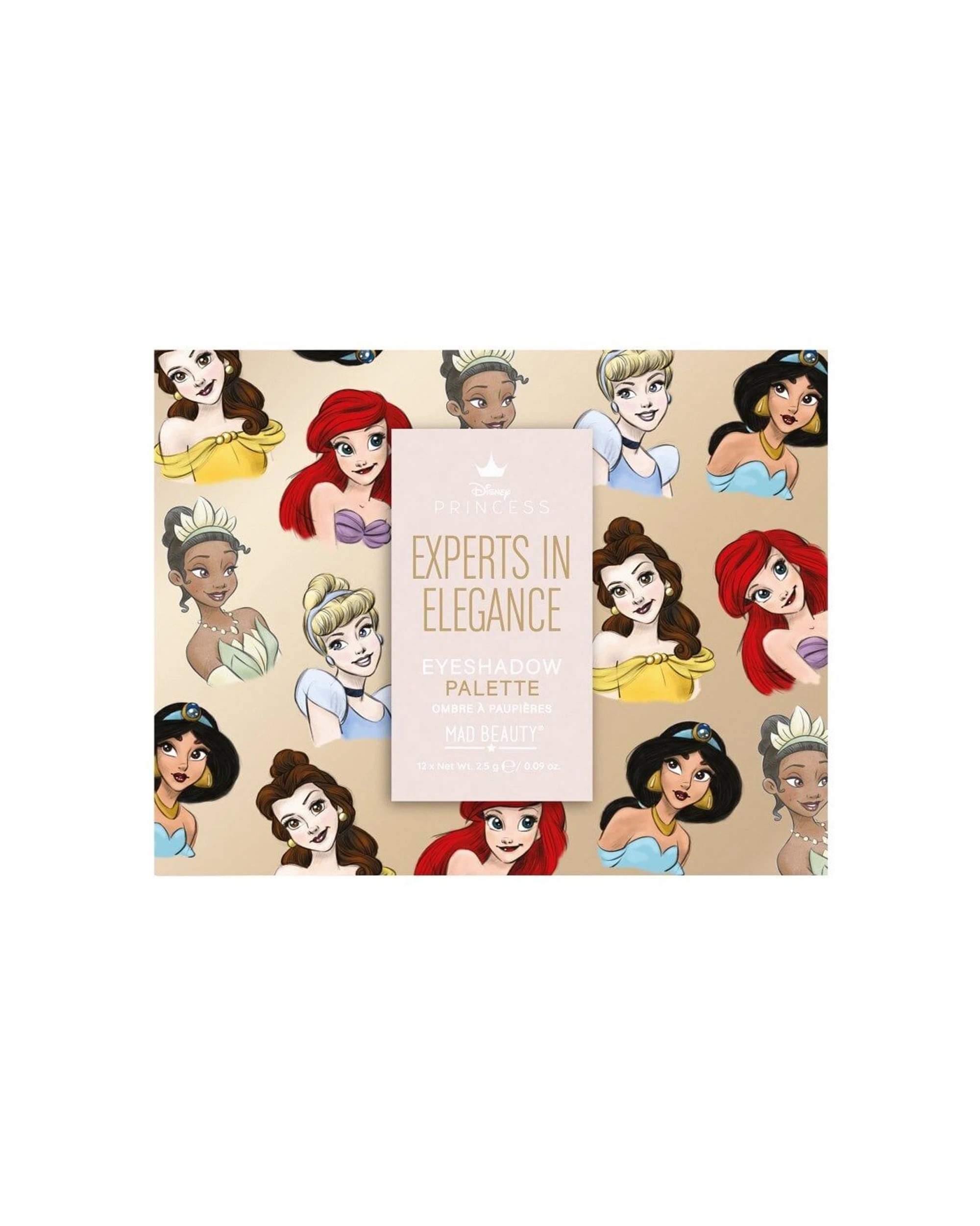 1 Disney 12pc Pure Princess Pigmented Eyeshadow Makeup Palette - Multi, 1 of 4