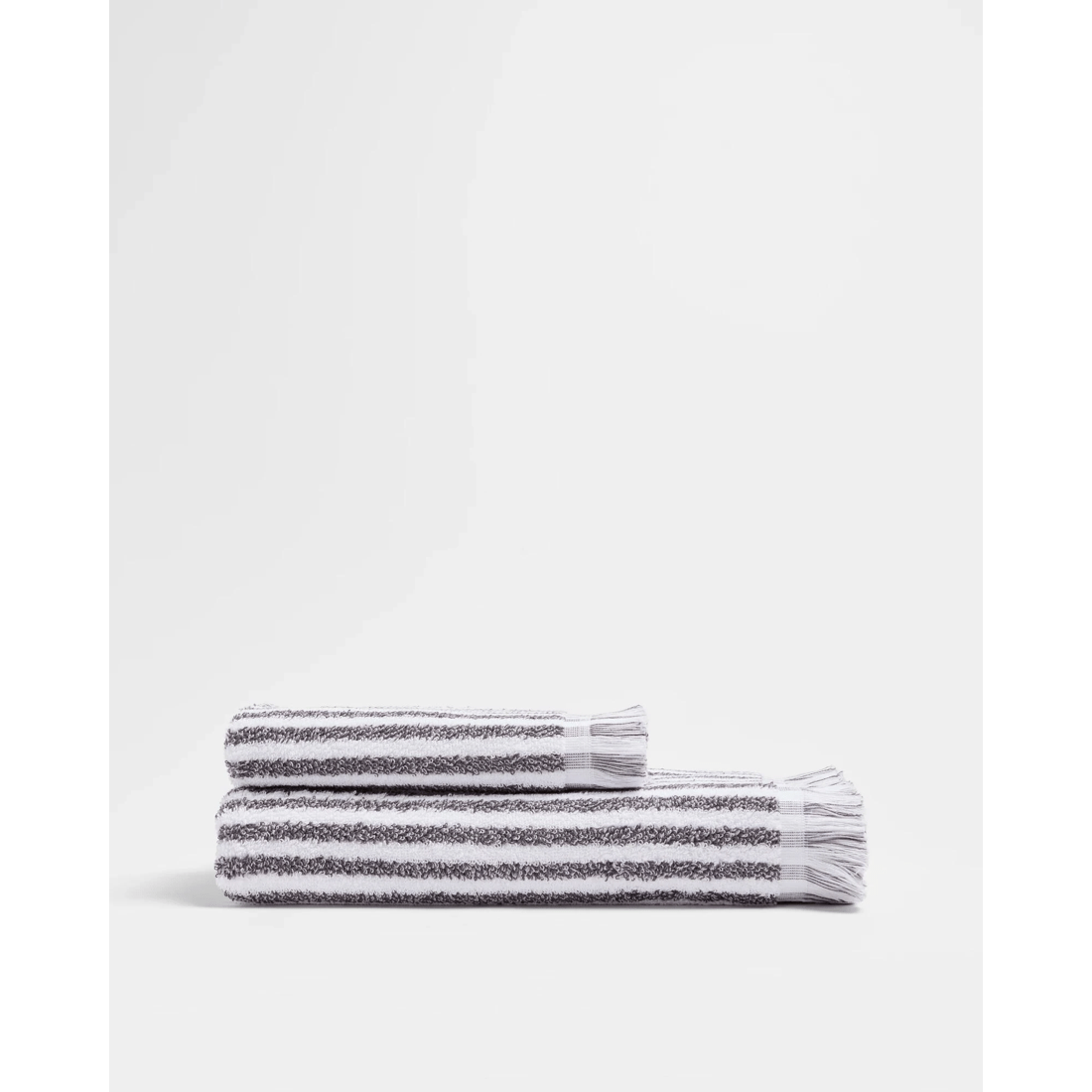 3 Target Australian Cotton Marle Striped Bath Towel -  Hugo - Grey, 3 of 3