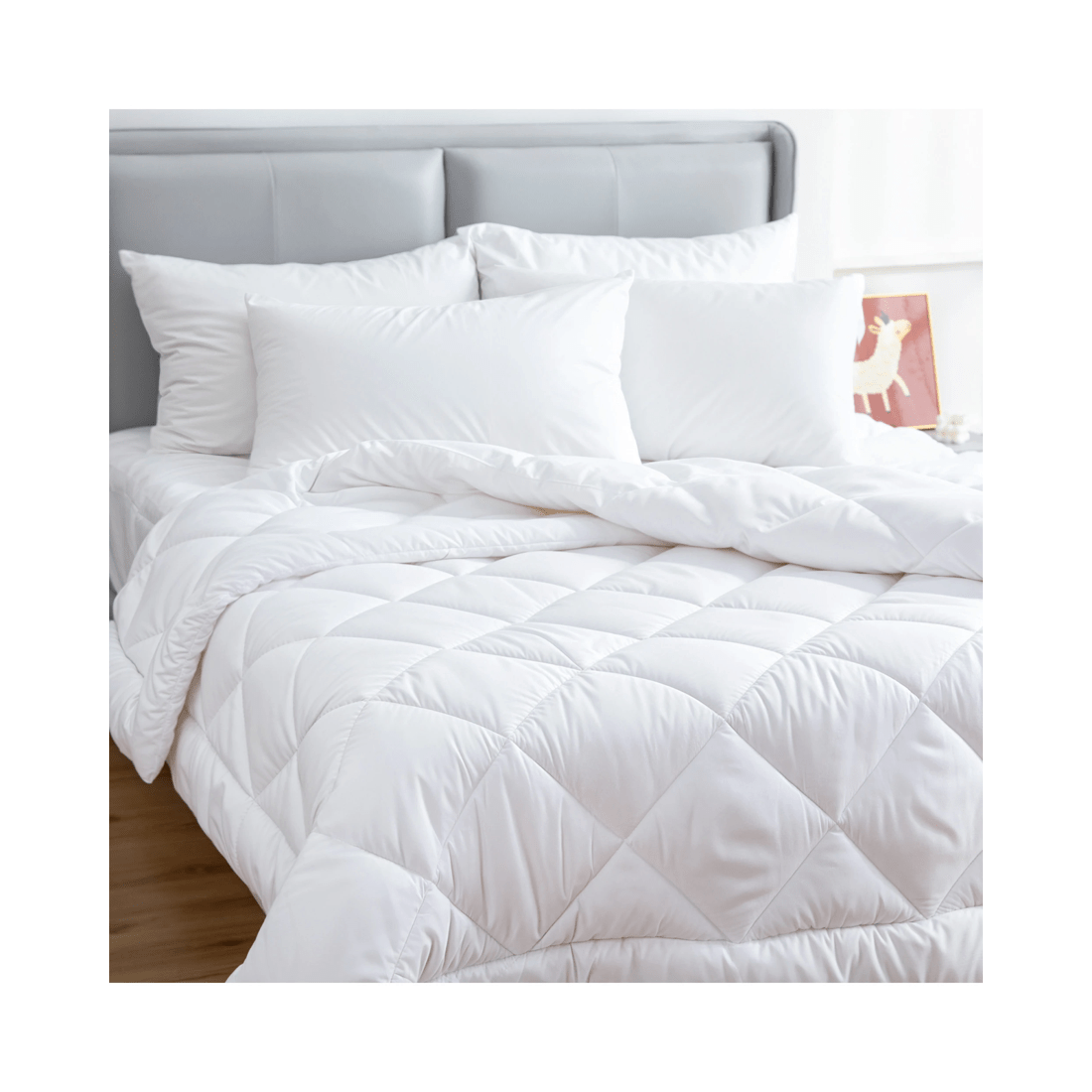 2 Hacienda Microfiber/Bamboo Blend, Hypoallergenic & Antibacterial Quilt - Double, 2 of 7