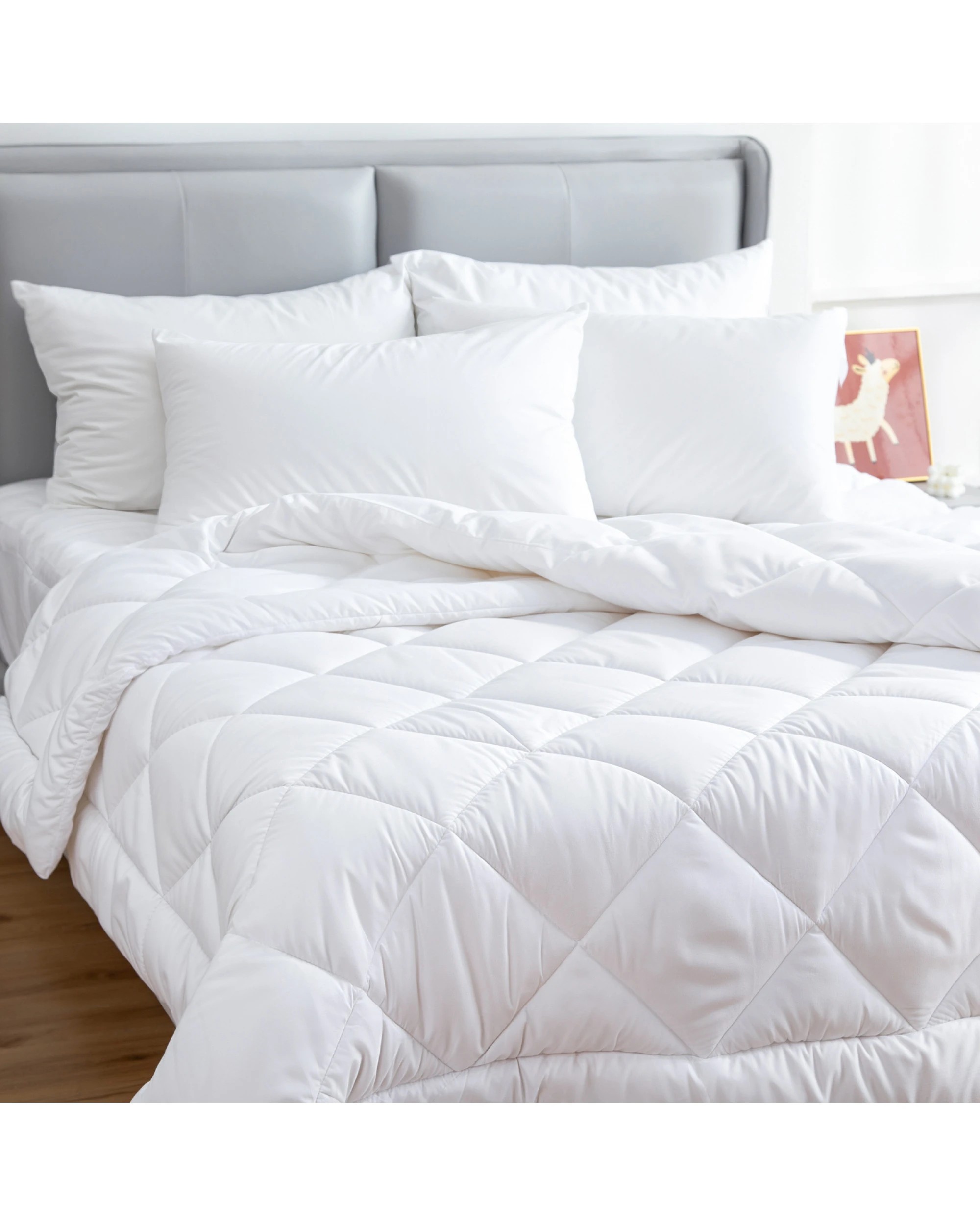 2 Hacienda Microfiber/Bamboo Blend, Hypoallergenic & Antibacterial Quilt - Double, 2 of 7