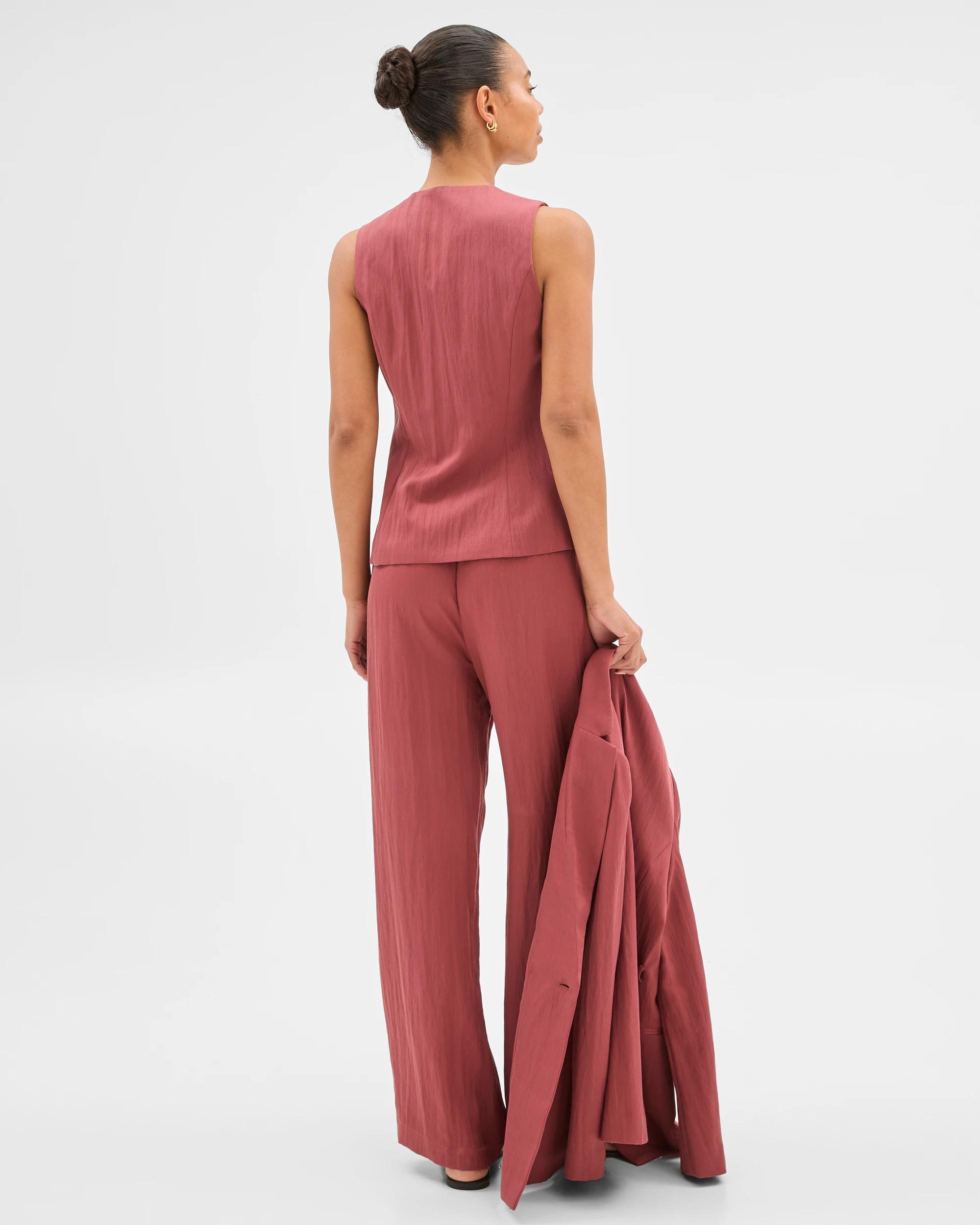 4 Fluid Waistcoat - Preview TERRACOTTA, 4 of 6