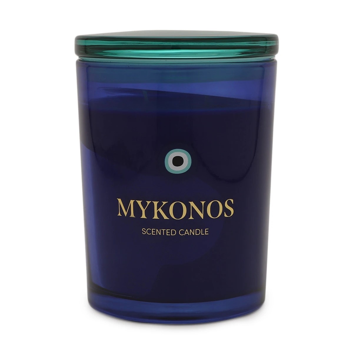 1 Mykonos Glass Candle, 1 of 4