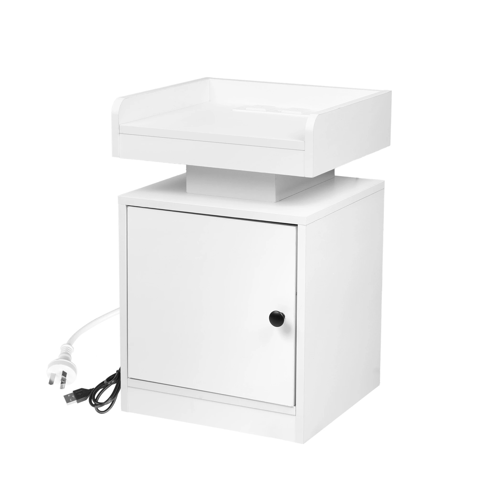 1 Levede Led Bedside With Charging Station White, 1 of 6