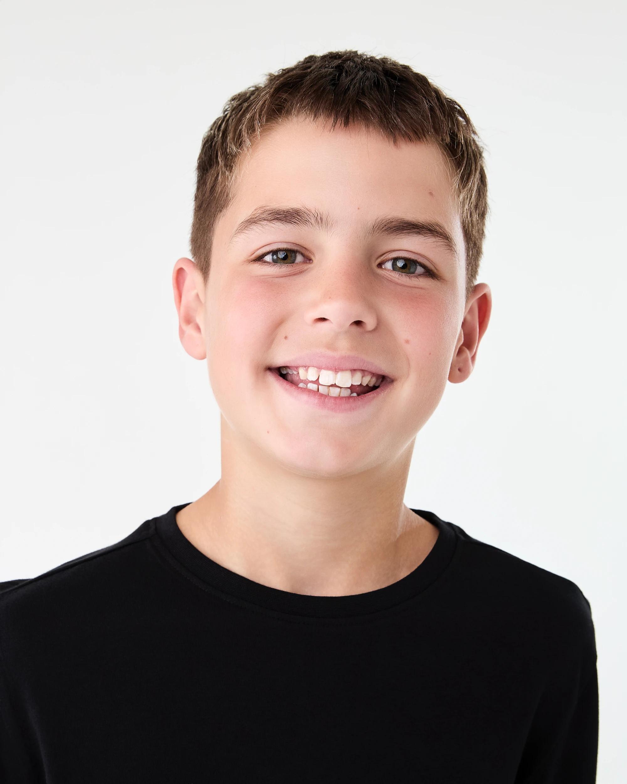 3 Long Sleeve Plain T-shirt Black, 3 of 6