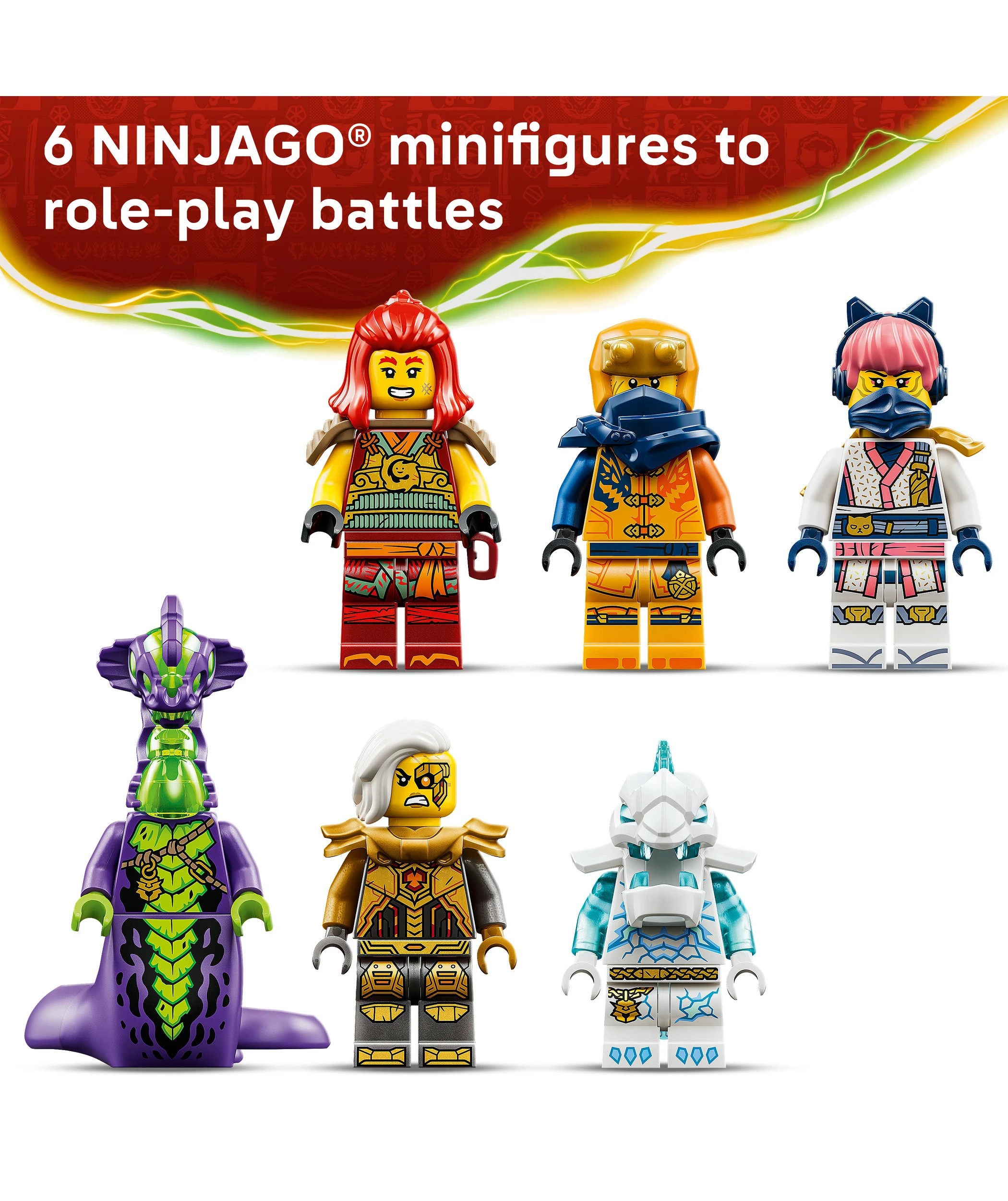 6 LEGO Ninjago Wyldfyre's Transforming Dragon Mech 71868, 6 of 9