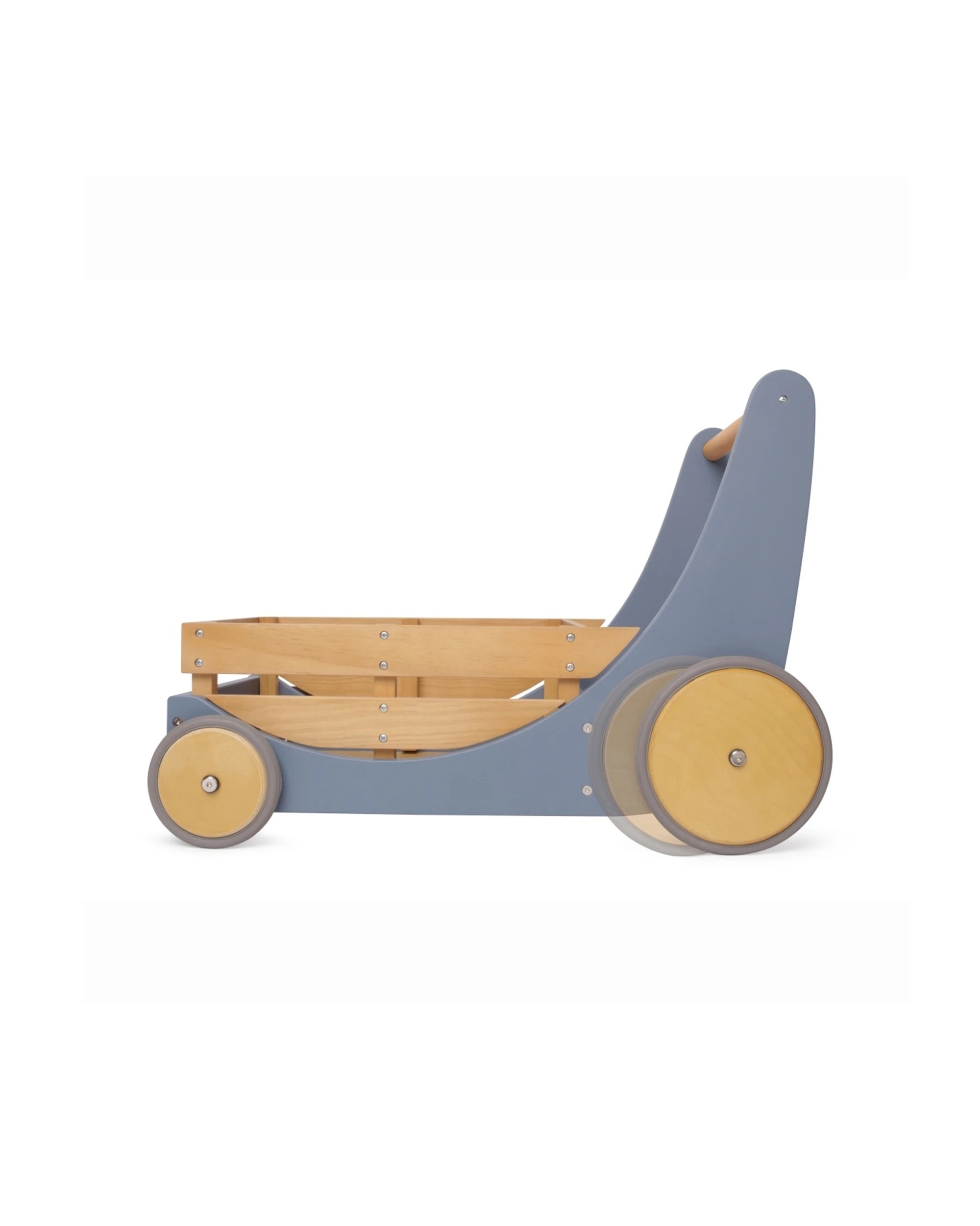7 Kinderfeets Wooden 62cm Cargo Walker Slate Baby Toddler 12 Months Plus
 - Blue, 7 of 7