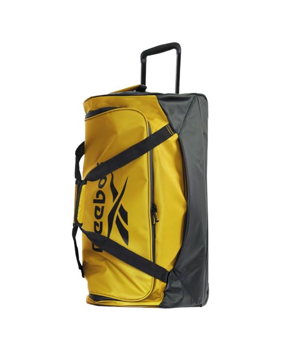 Reebok Road Runner Trolley Duffle Bag on Wheels Travel Luggage 72cm - Yellow