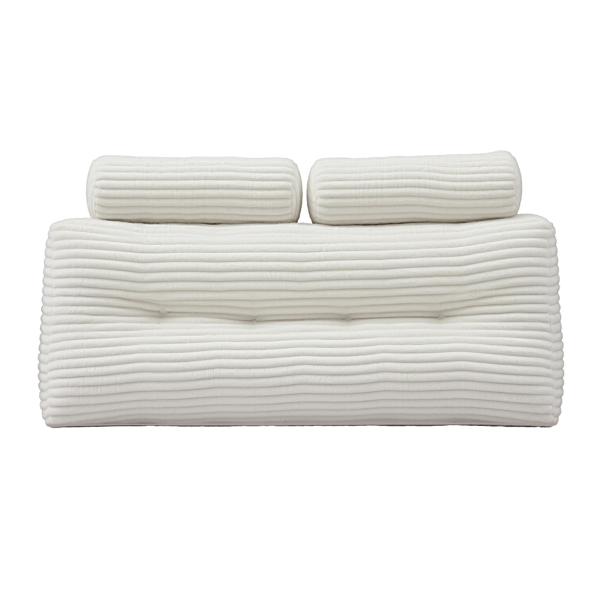 3 Giselle Bedding Sofa Reading Wedge Pillow Headboard Shredded Foam Support - Double Bed - White, 3 of 9
