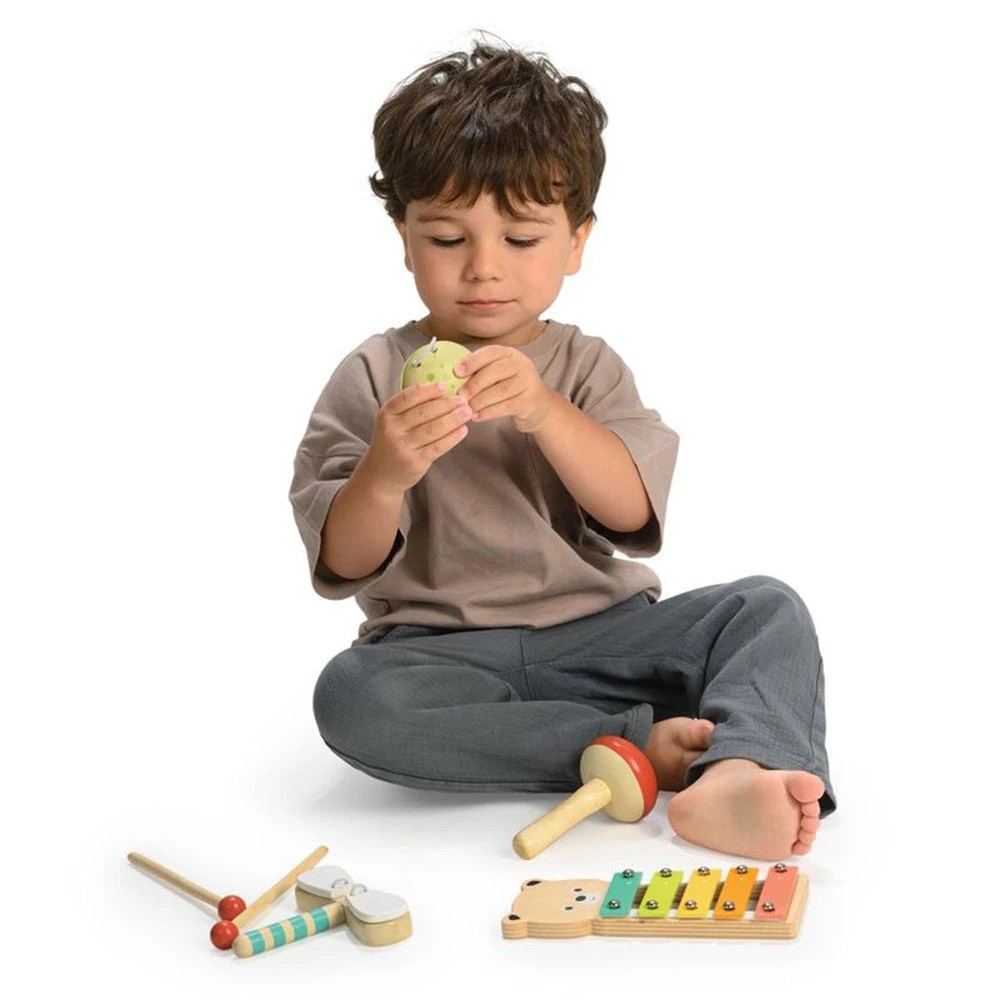 Mentari Woodland Music Set Bear Xylophone Maraca Castanets Clacker 3 ...