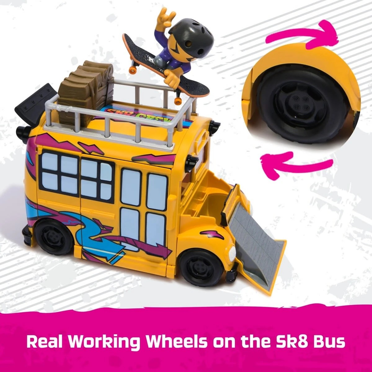 10 Tech Deck 2-in-1 Transforming Ultra Sk8 Bus Set, 10 of 10
