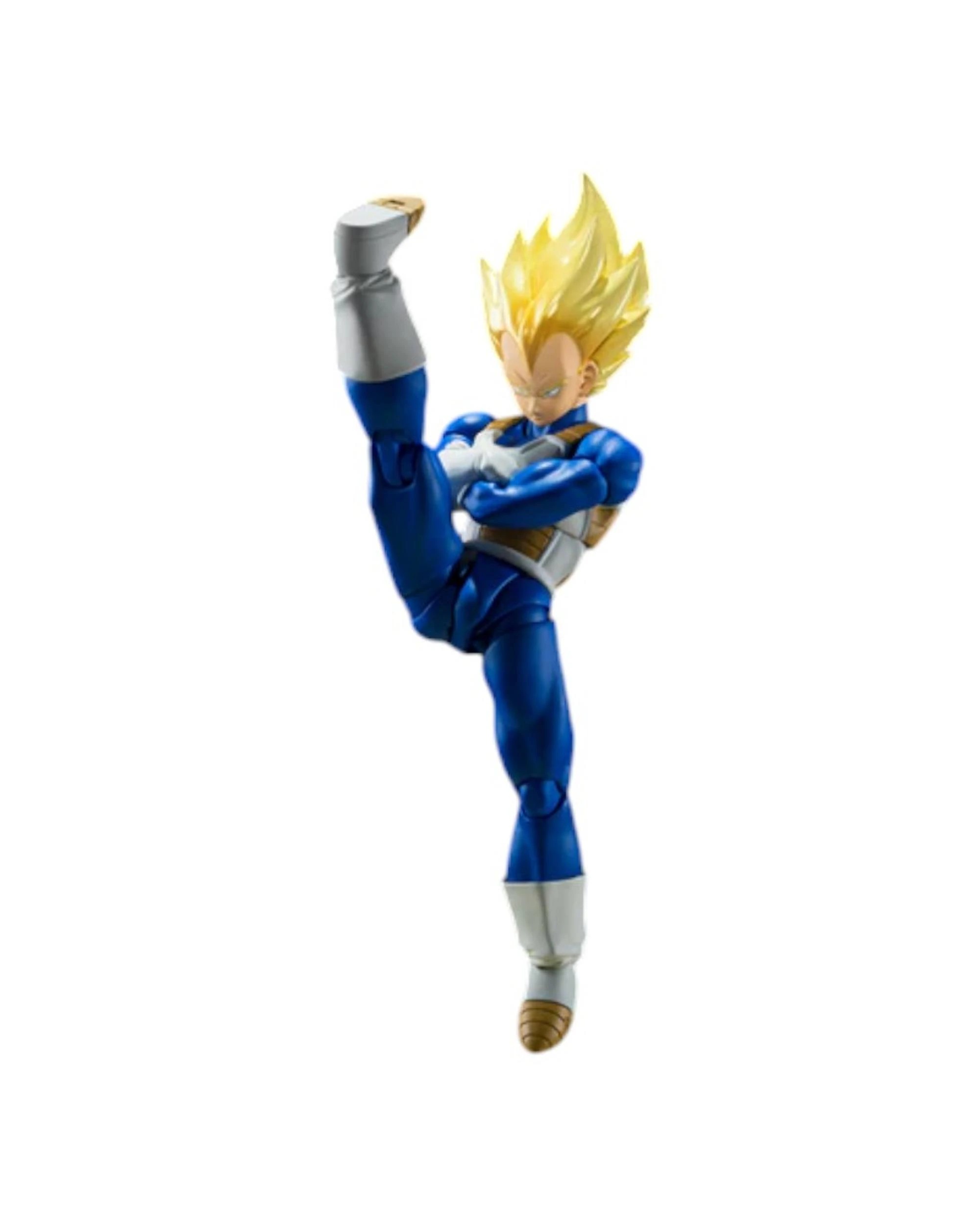 4 Dragon Ball S.HFiguarts Super Saiyan Vegeta Awakening Super Saiyan Blood Figure, 4 of 6