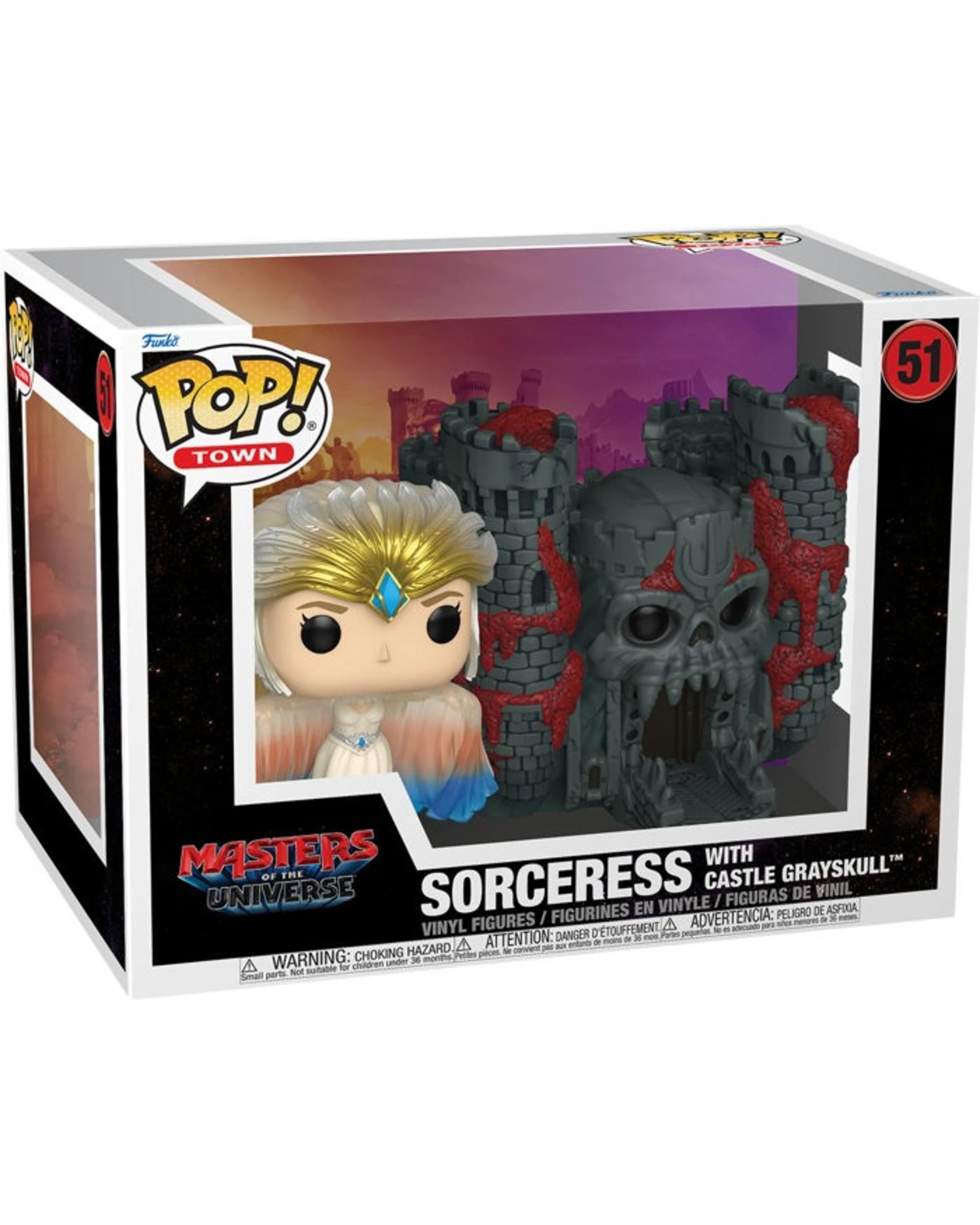 3 Masters of the Universe - 2026 -  Sorceress with Castle Grayskull Funko POP! Town Vinyl, 3 of 3