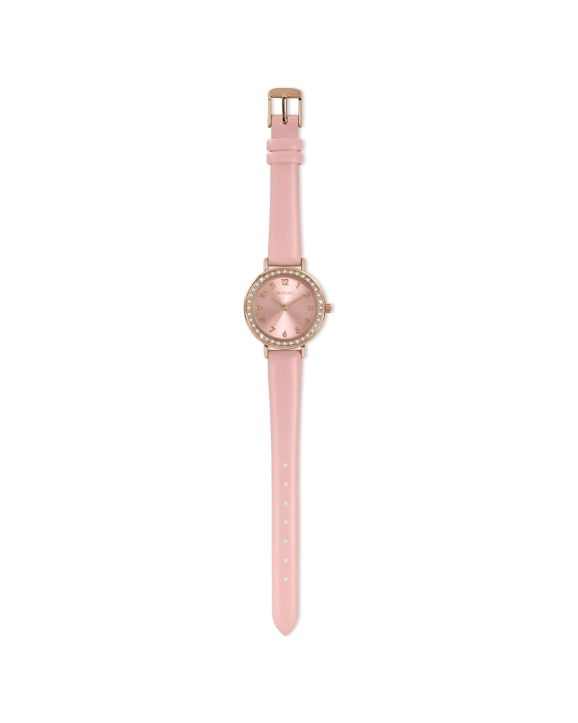 3 Tikkers 4pc Kids Watch With Bracelets Set Polyurethane Strap - Pink, 3 of 4
