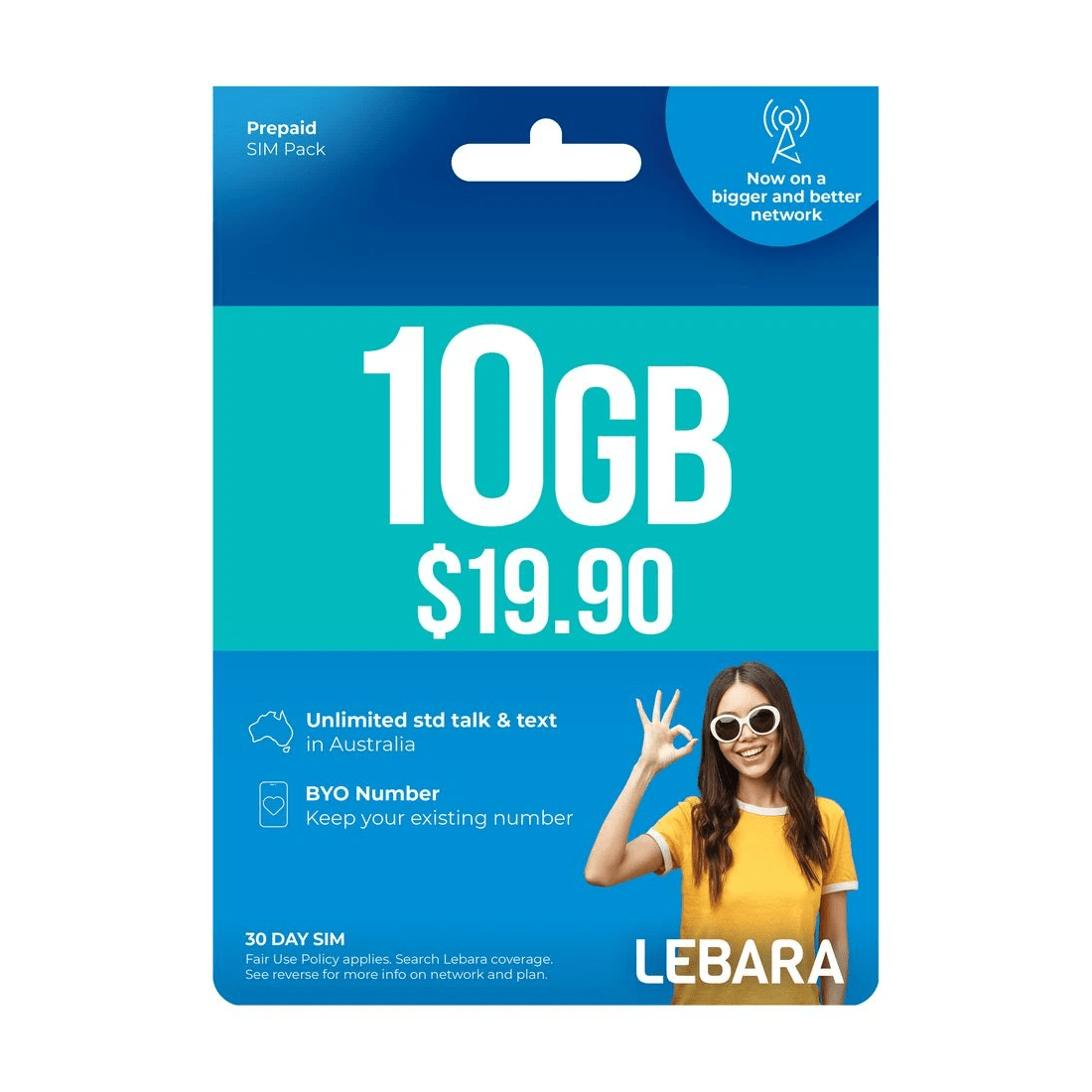 1 Lebara $19.90 Prepaid Eco SIM, 1 of 2