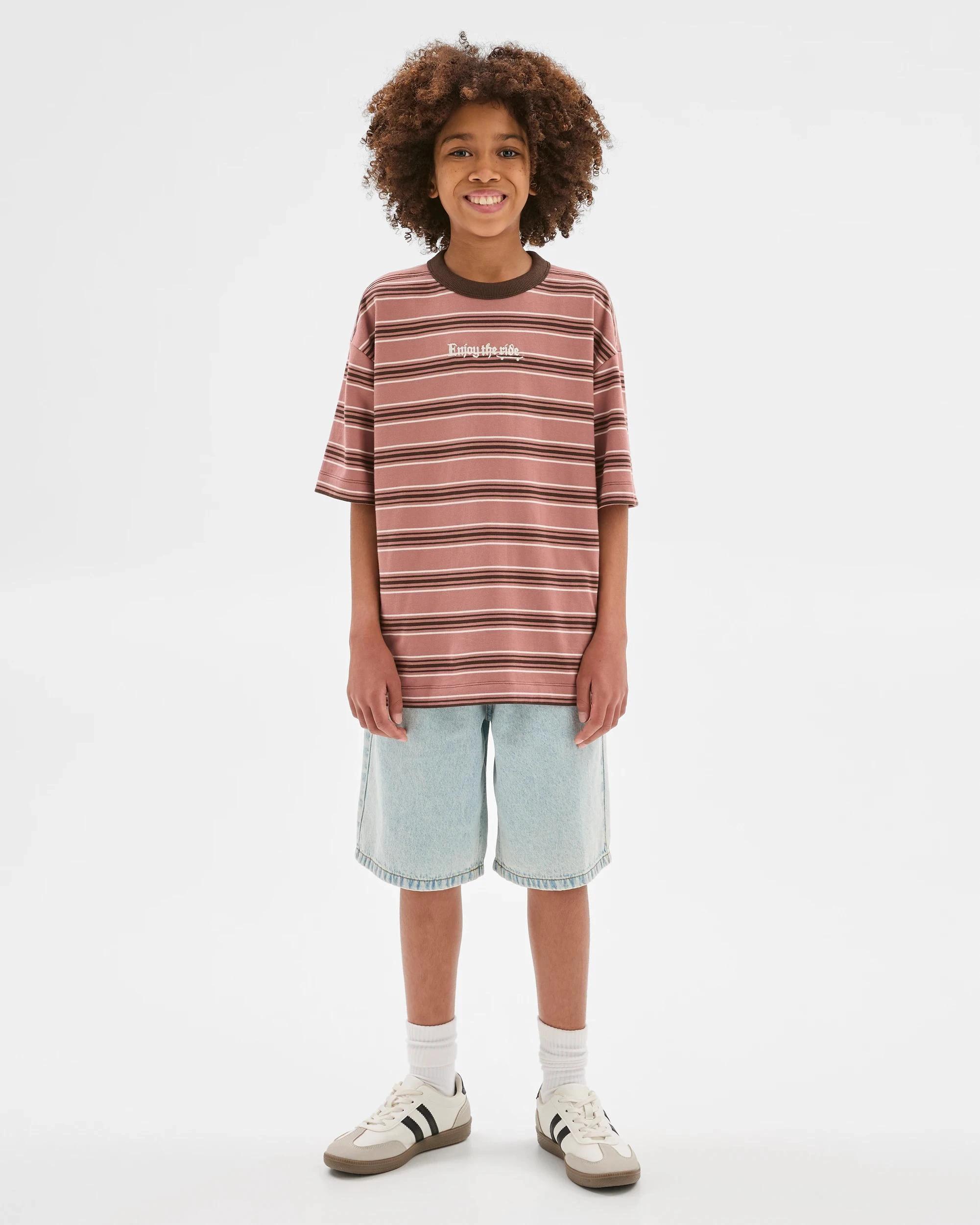 2 Target Kids Australian Cotton Stripe T-Shirt BURLWOOD, 2 of 7