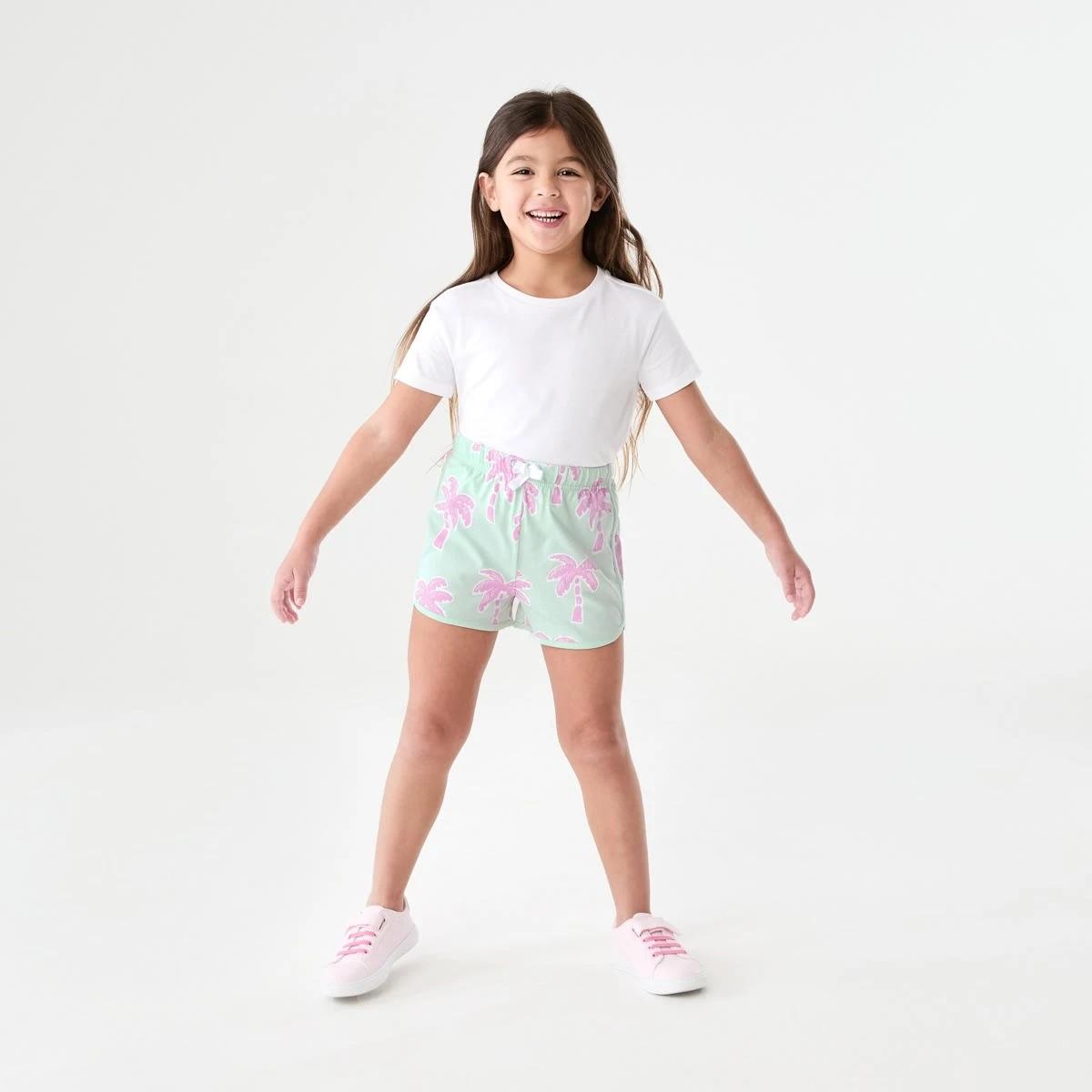 5 Print Jersey Shorts PALM REVERIE SOFT JADE 2 COLOUR, 5 of 6