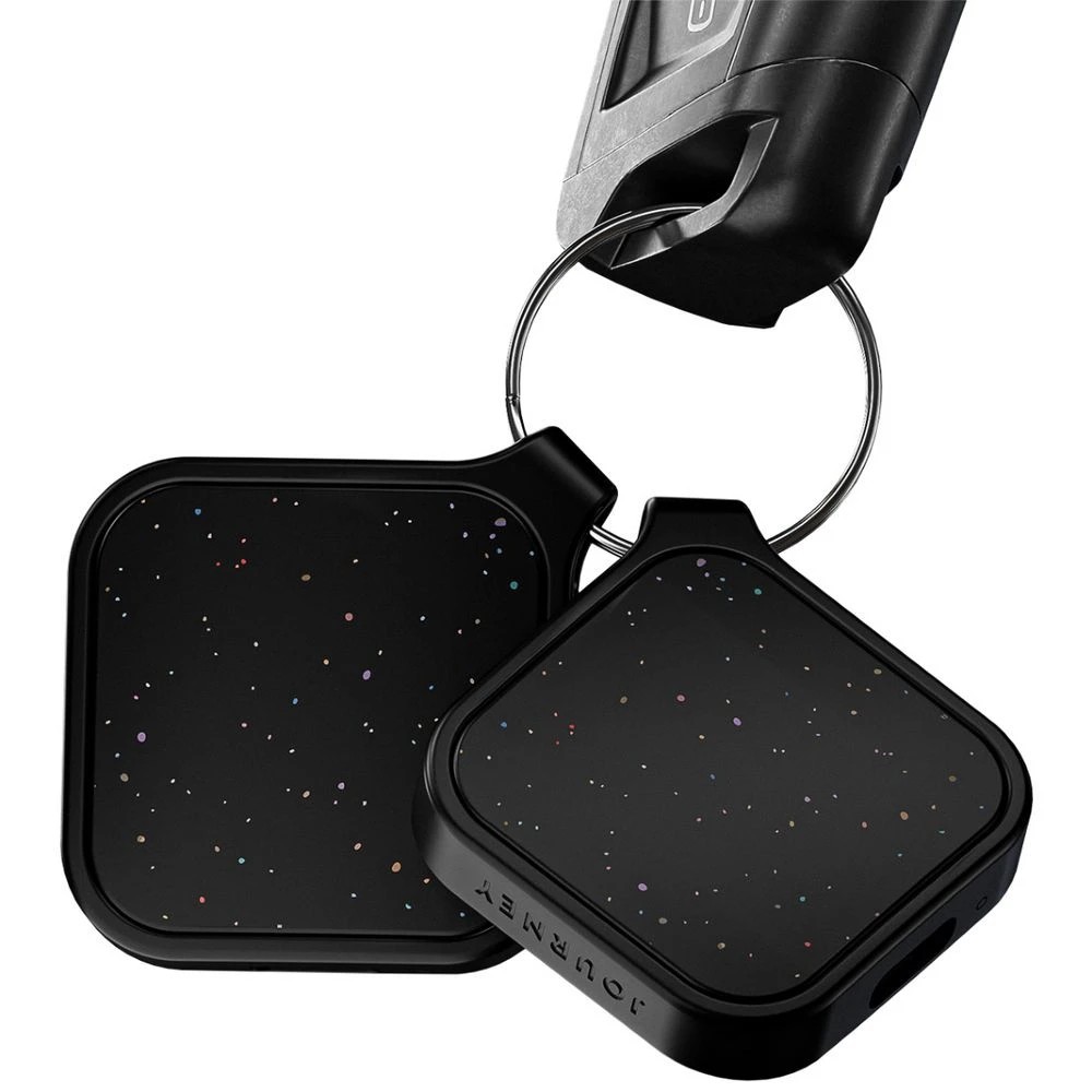2 Journey Loc8 Finder FOB Apple/Google Sparkle Black 2 Pack, 2 of 4