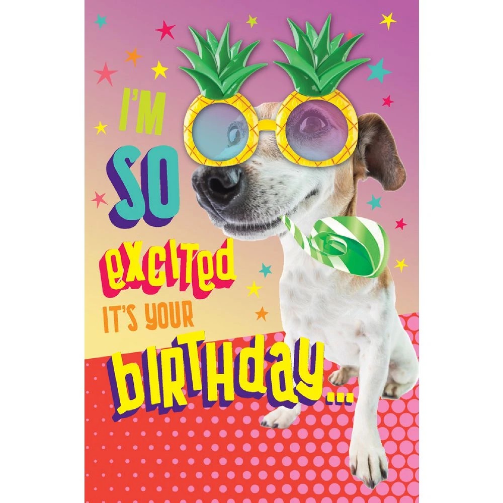1 IG Design FSC Greeting Card So Excited Birthday, 1 of 2
