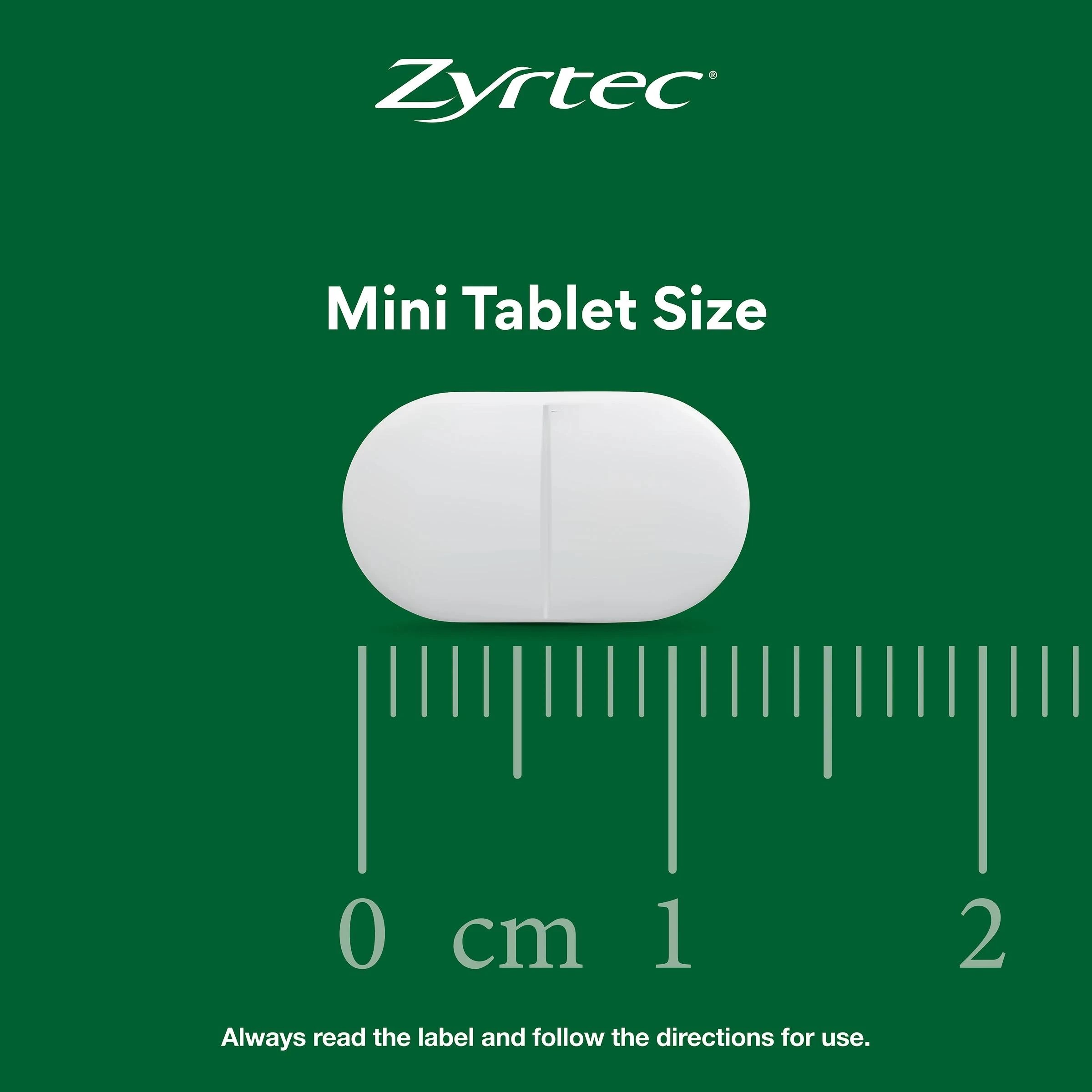 4 5 Pack Zyrtec Rapid Acting Hayfever Allergy Relief Antihistamine Mini Tablets - Green, 4 of 6