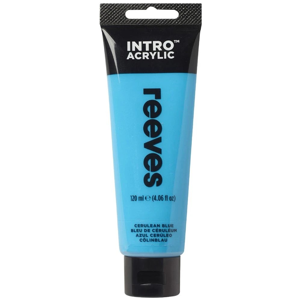 1 Reeves Intro Acrylic Paint 100mL Cerulean Blue, 1 of 1