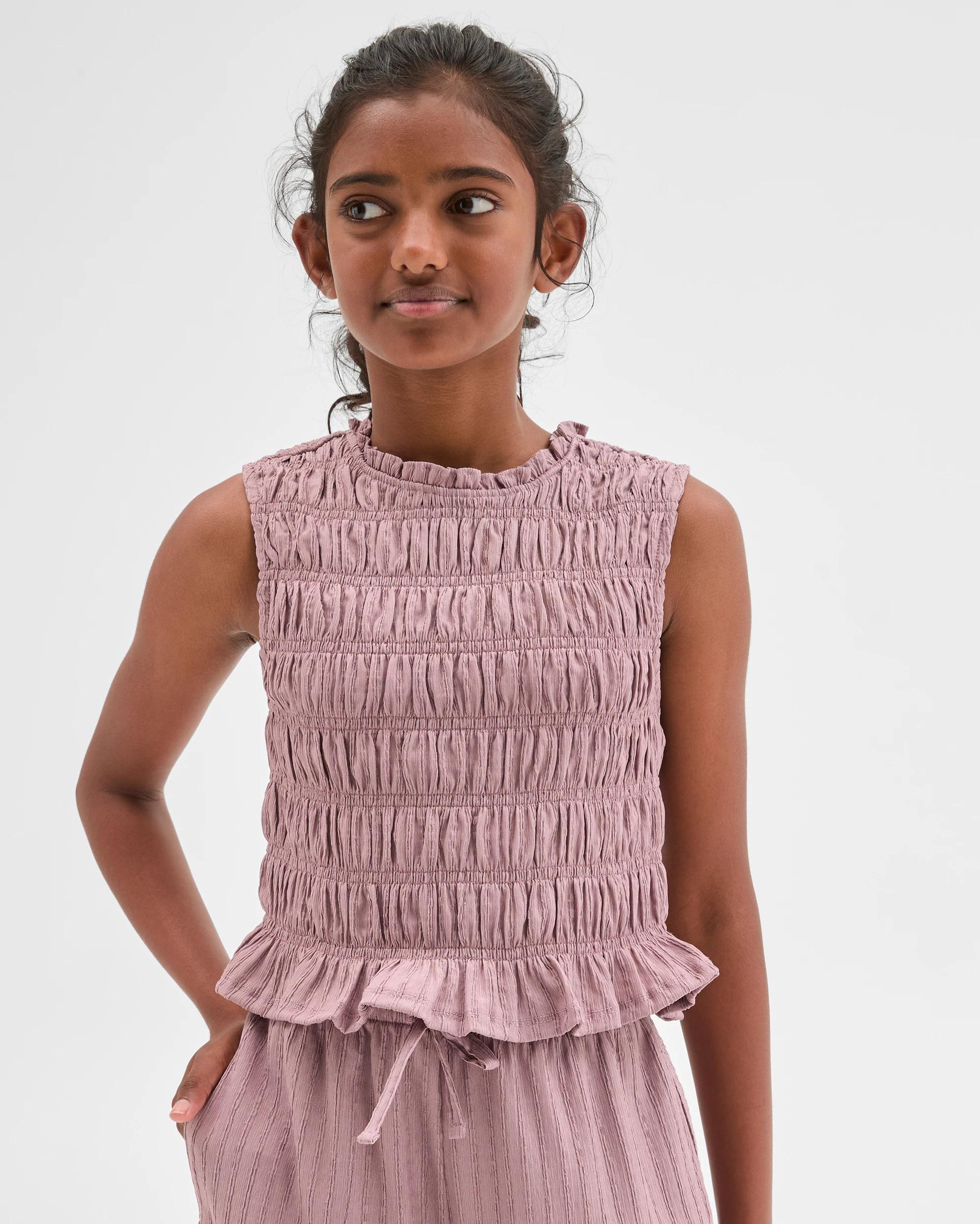 1 Target Kids Textured Knit Tank Top PURPLE, 1 of 7