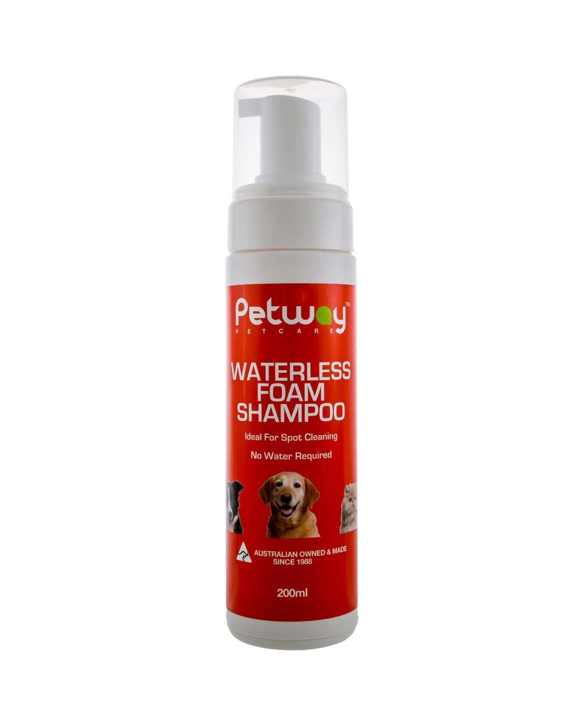 1 Petway Petcare Waterless Foam Dog Grooming Shampoo 200ml, 1 of 1