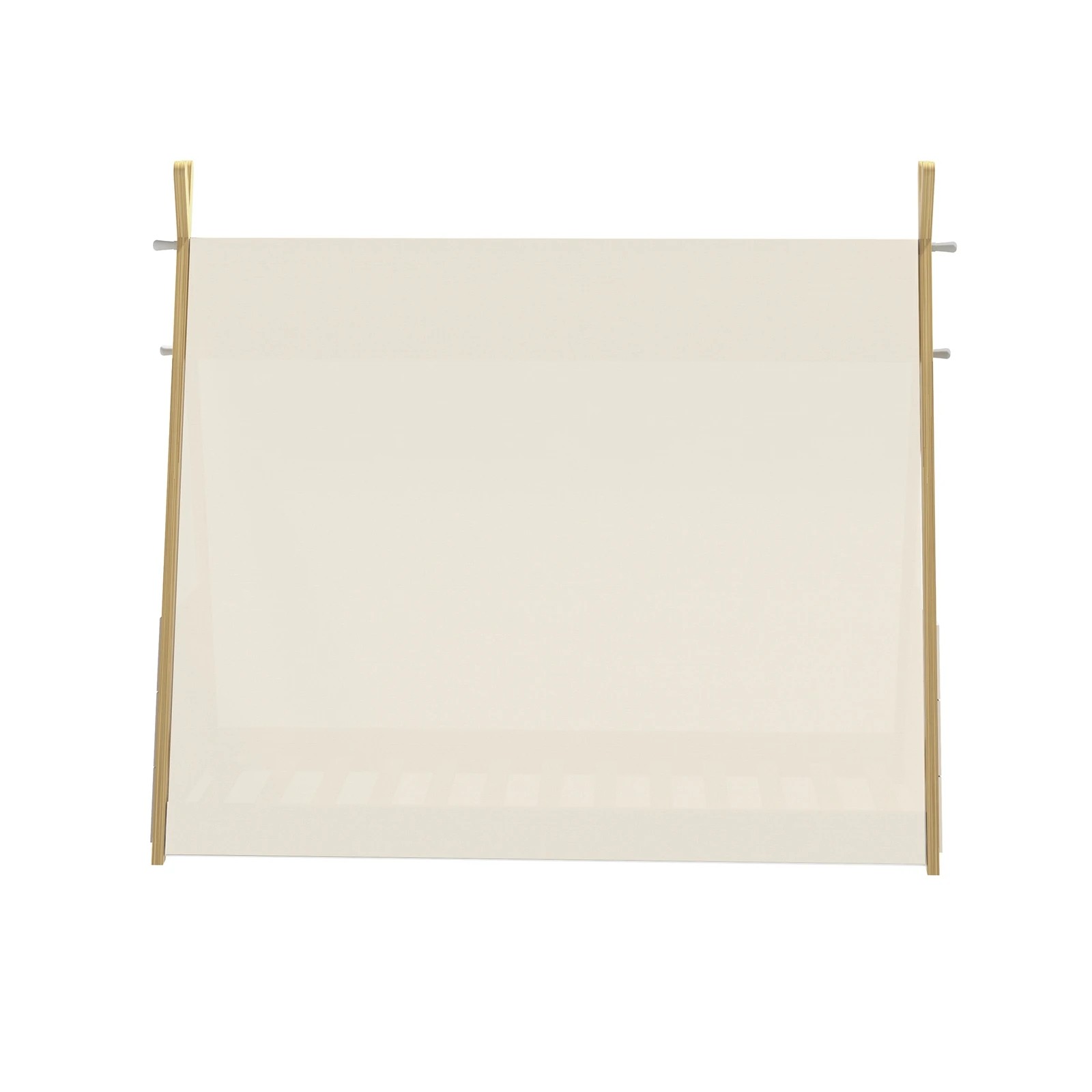 4 Oikiture Kids Bed Frame Wooden Timber Single Canvas Teepee Bed Frame Platform
 - Multi, 4 of 10