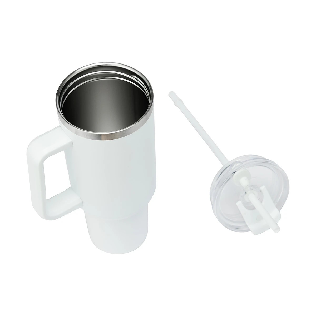 3 1.18L White Jumbo Tumbler with Handle, 3 of 10