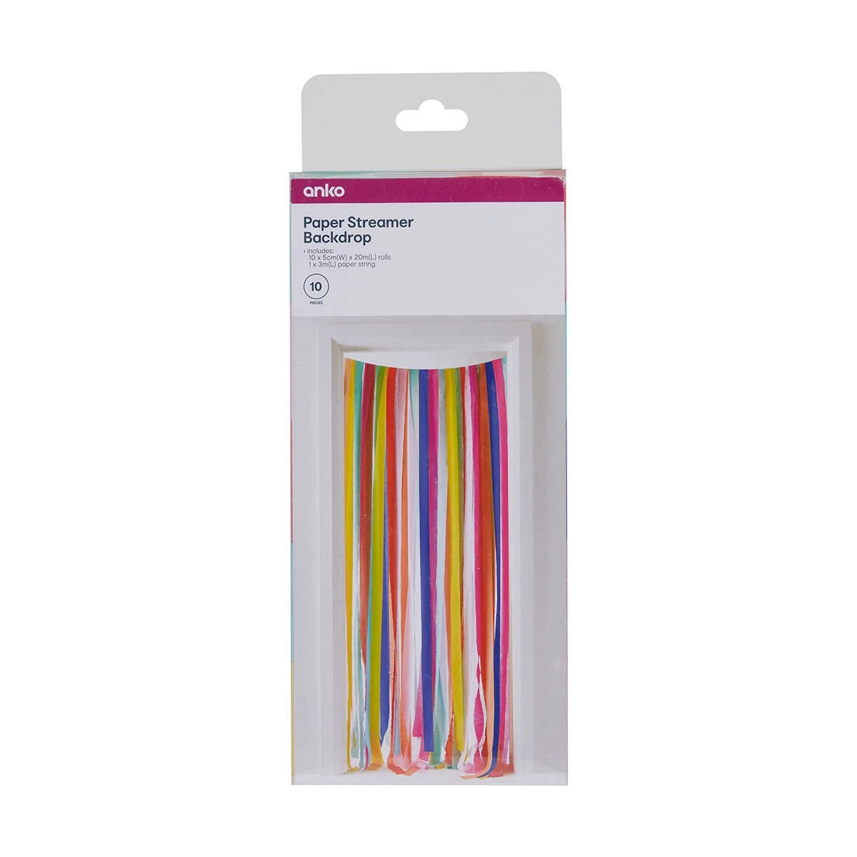 7 10 Piece Paper Streamer Backdrop - Brights, 7 of 8