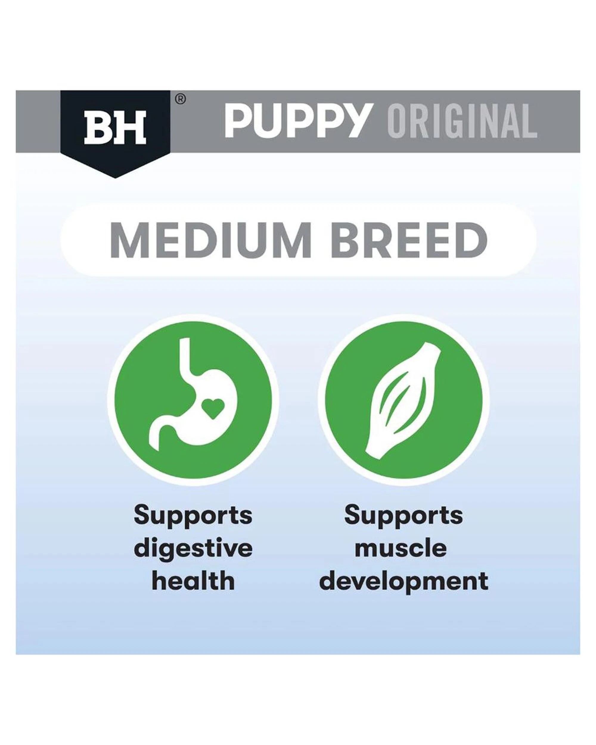 6 Black Hawk Puppy Medium Breed Original Dry Dog Food Chicken & Rice 20kg, 6 of 9