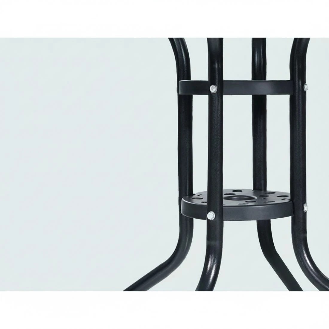 5 Gardeon 3PC Bistro Set Outdoor Furniture Rattan Table Chairs Cushion Patio - Black, 5 of 5