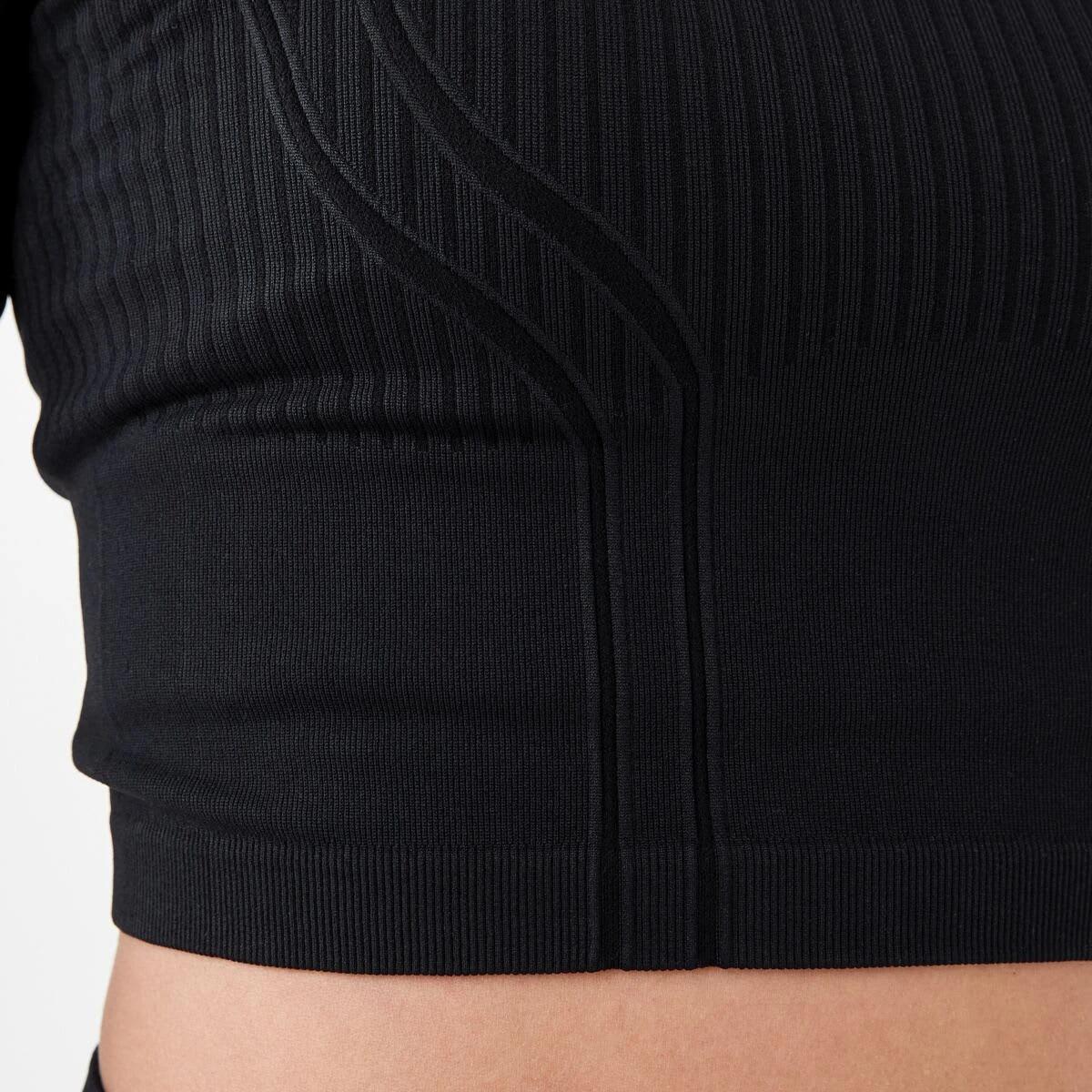 6 Active Womens Long Sleeve Seamfree Top Black, 6 of 7