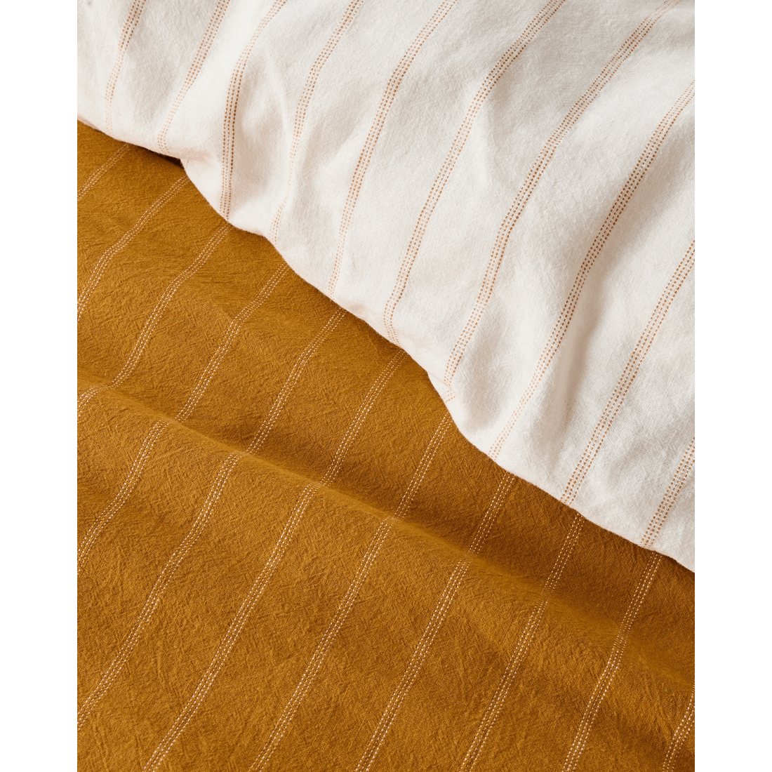 5 Target Adelle Stripe Linen/cotton Quilt Cover Set
 - Super King Bed
 - Yellow, 5 of 9