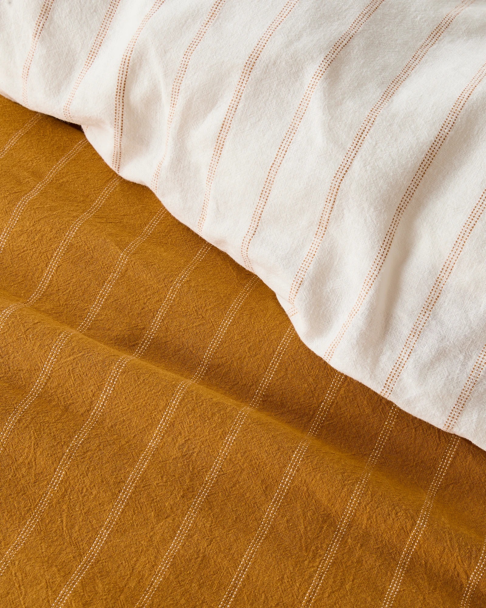 5 Target Adelle Stripe Linen/Cotton Quilt Cover Set - King Bed - Yellow, 5 of 8