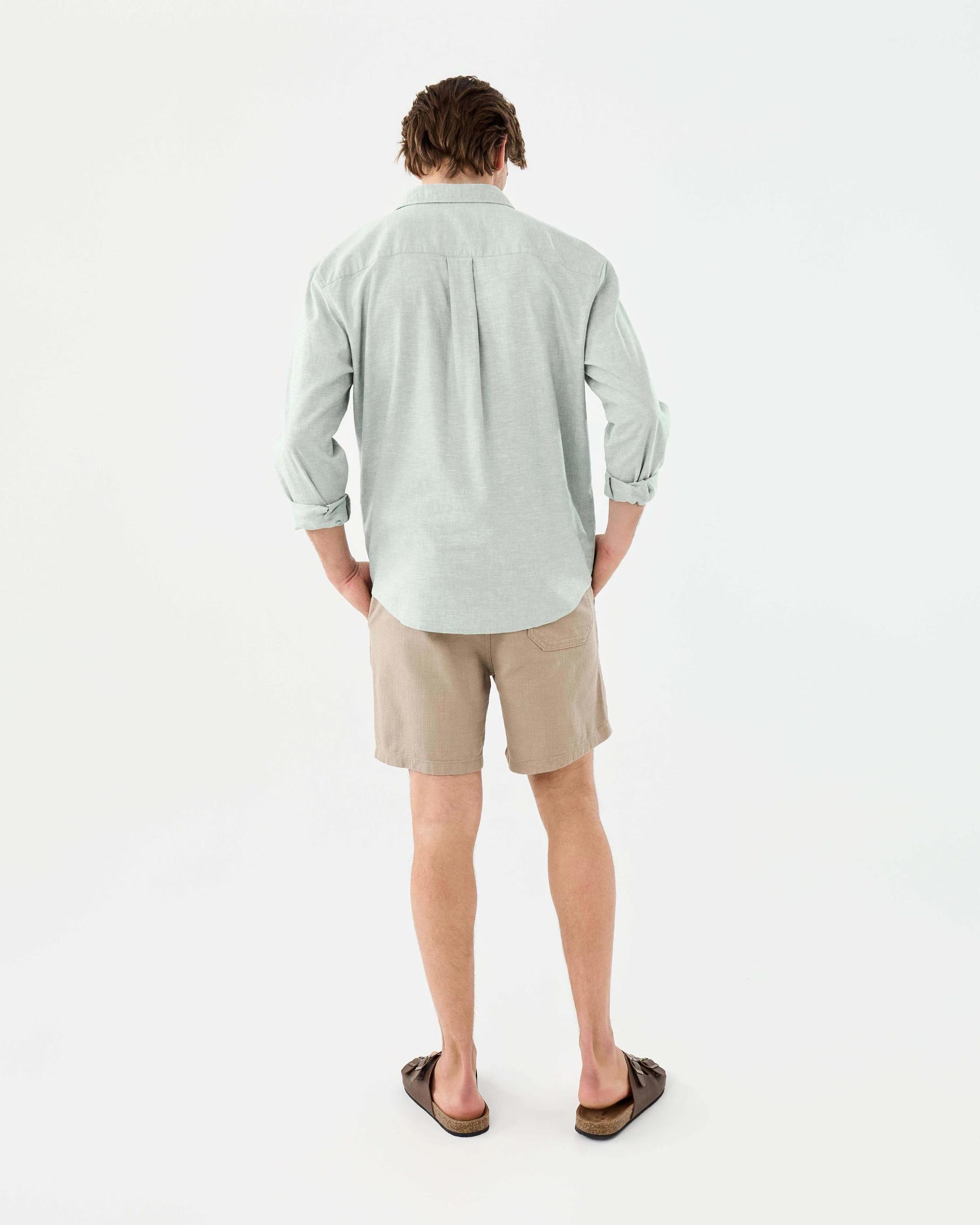 4 Cotton Slub Volley Shorts Bge Cashew, 4 of 7