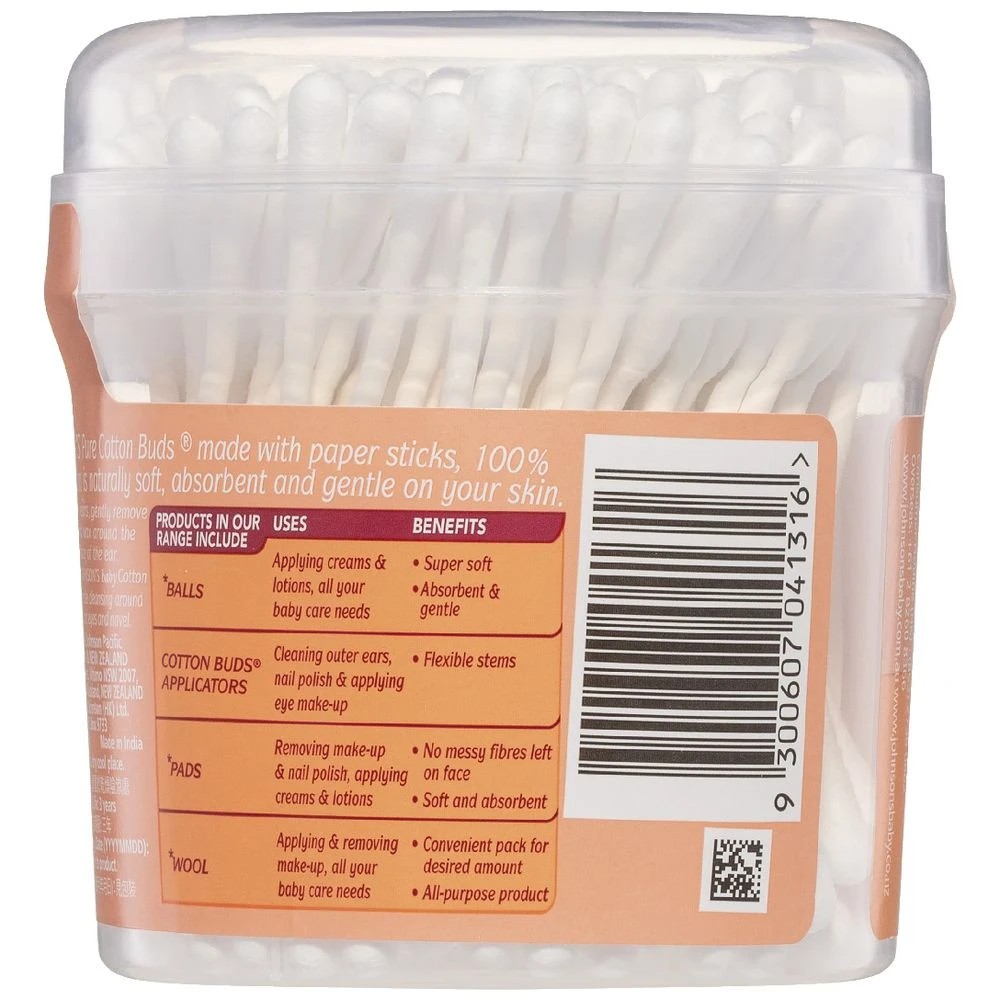 2 Johnson's Pure Cotton Buds 150 Pack, 2 of 2