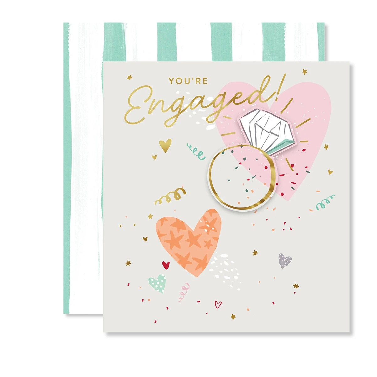 1 Hallmark Engagement Card - Hearts, 1 of 3