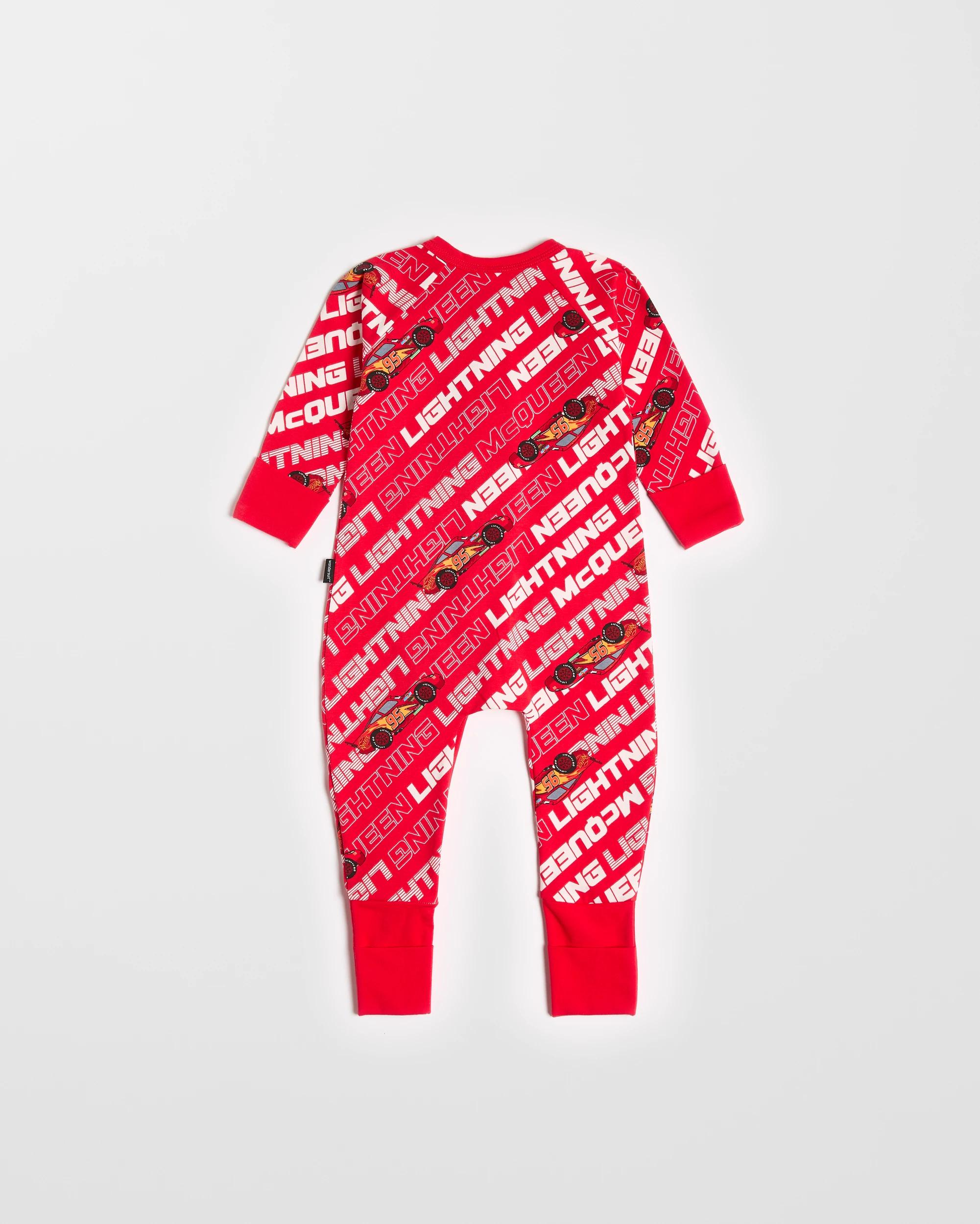 3 Bonds Baby Disney Zippy Wondersuit Coverall - Disney Pixar Cars - Lightning Mcqueen - I Am Speed RED - DISNEY PIXAR CARS - LIGHTNING MCQUEEN - I AM SPEED, 3 of 4