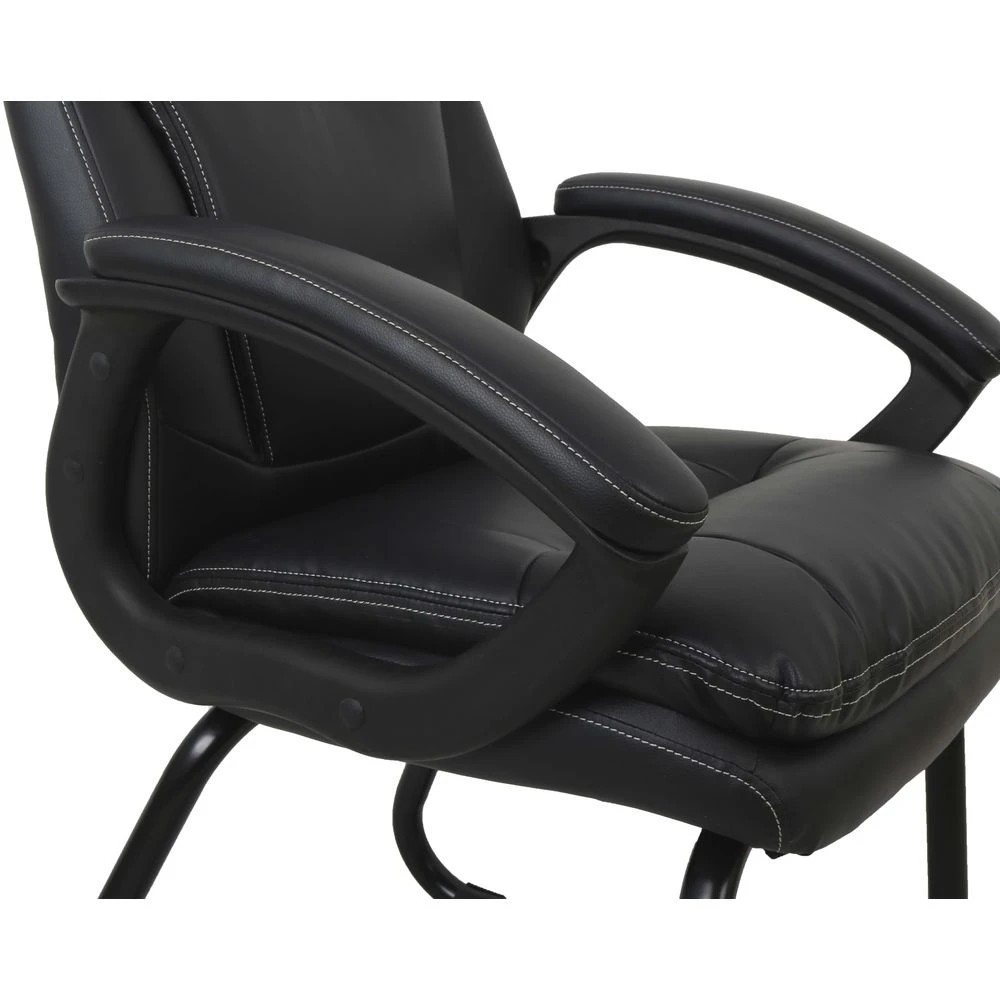 7 J.Burrows Hilton Visitor Chair Sled Base Black Visitor Chairs and Stools, 7 of 10
