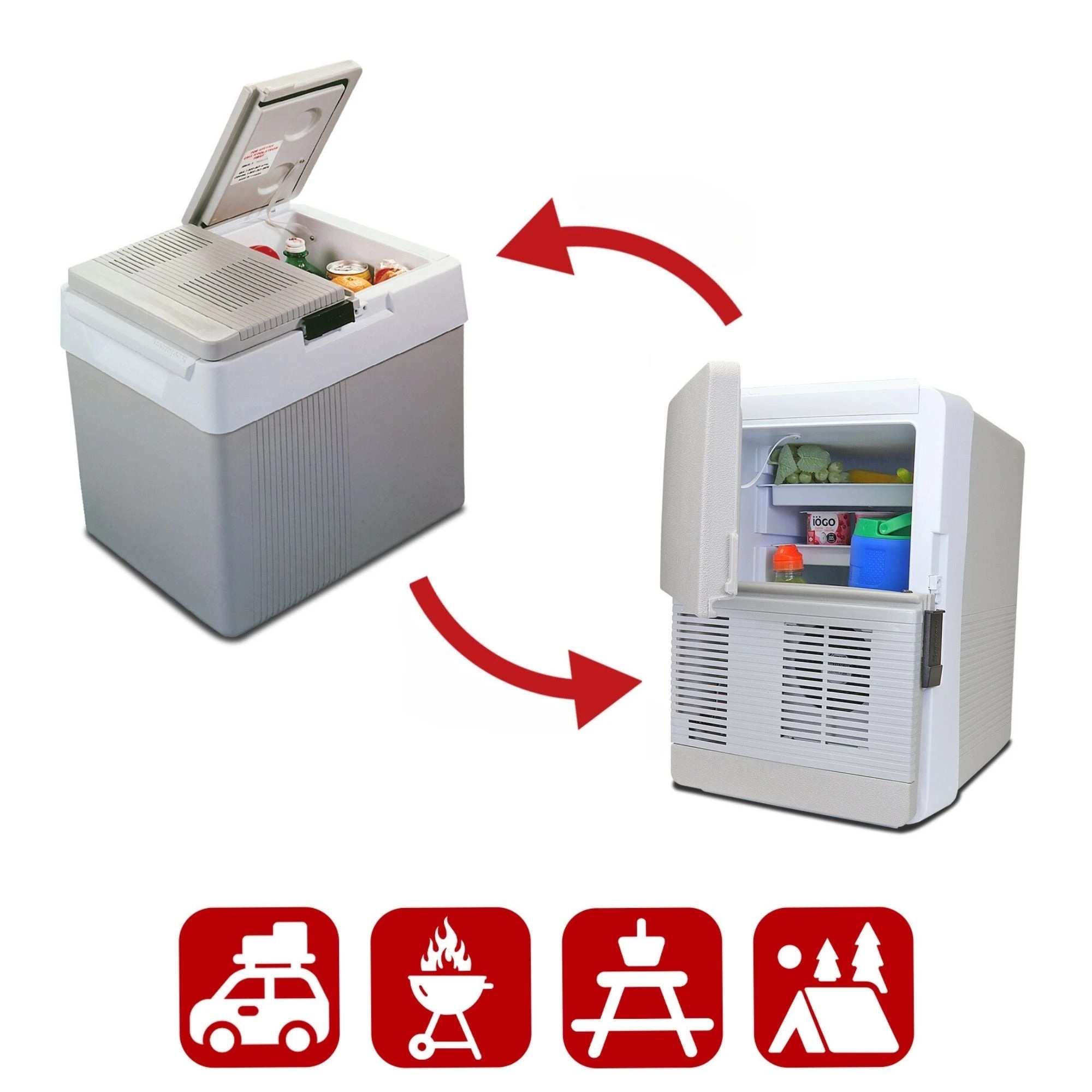 4 Koolatron 31L Portable Iceless Cooler - Grey, 4 of 7