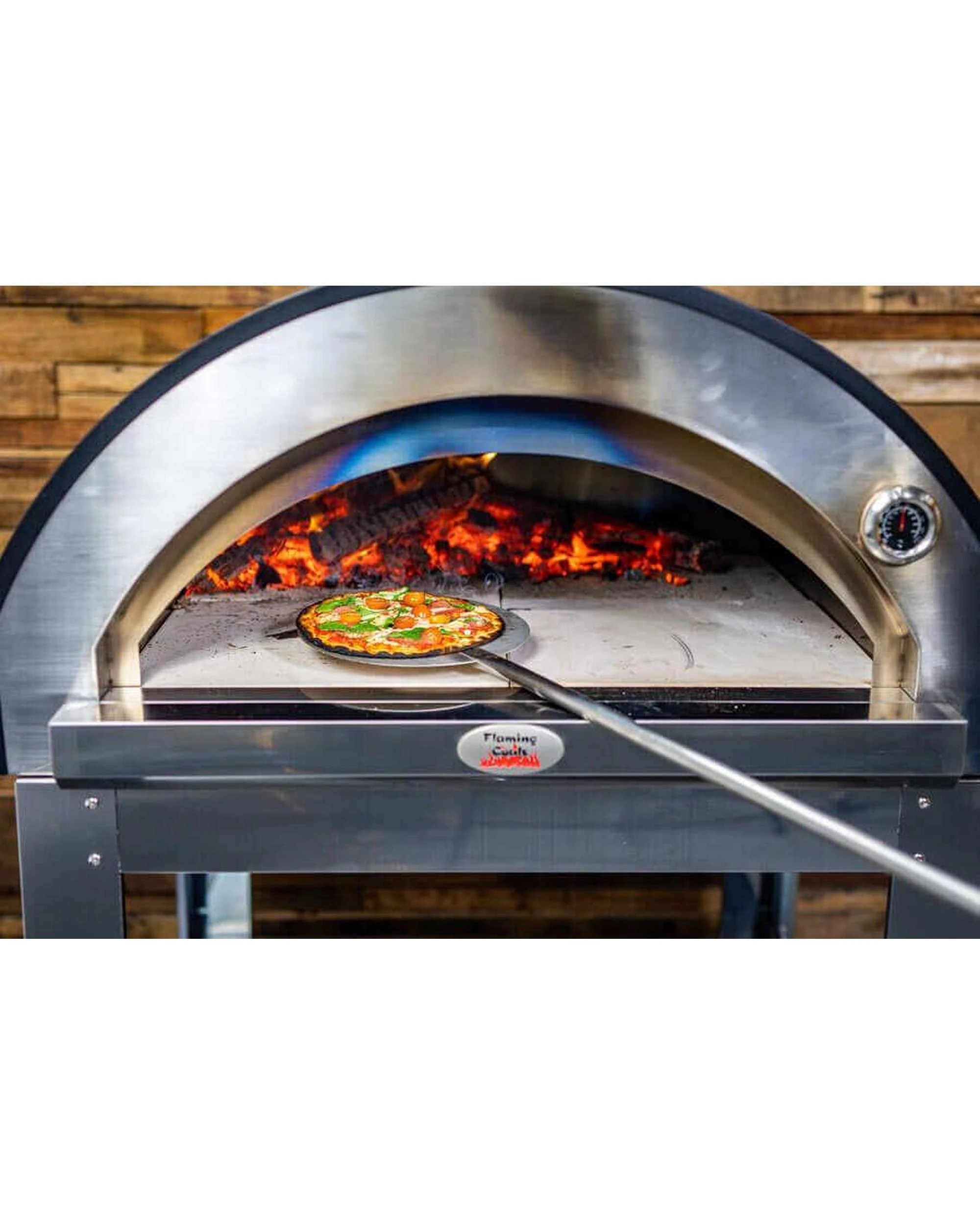 5 Flaming Coals Stainless Steel Pizza Spinner, 5 of 10