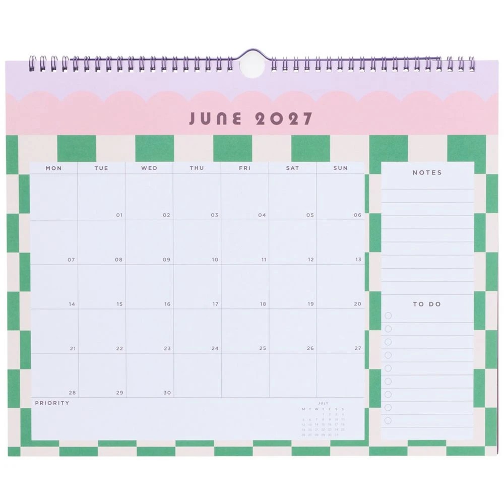 2 Officeworks 2027 Wall Calendar Stripes, 2 of 3